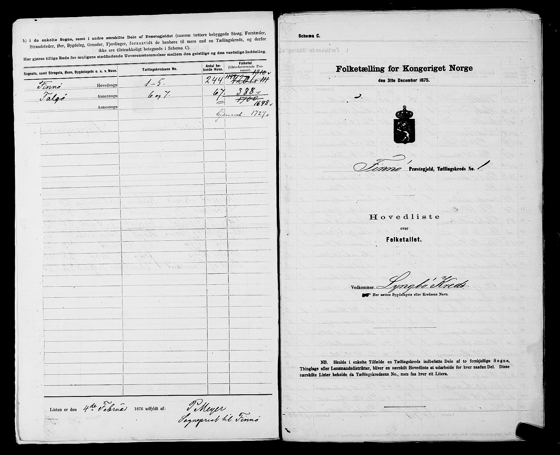 SAST, 1875 census for 1141P Finnøy, 1875, p. 4