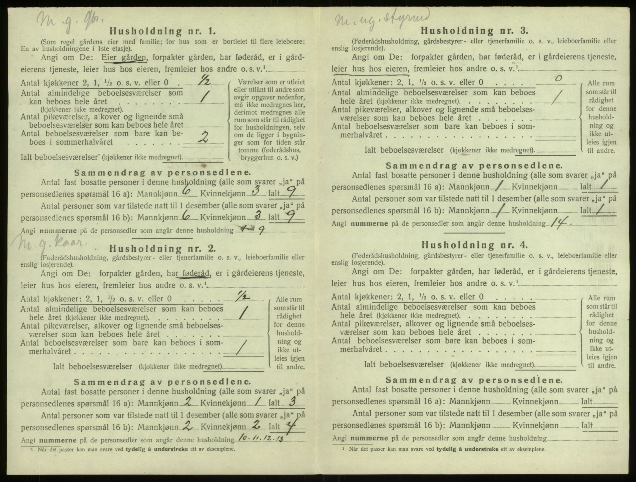 SAB, 1920 census for Alversund, 1920, p. 1096