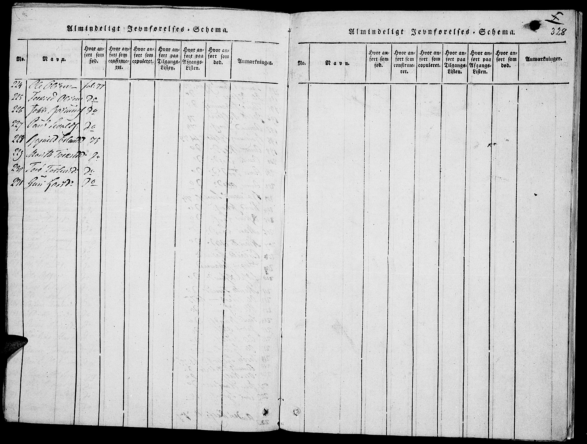 Lom prestekontor, SAH/PREST-070/K/L0004: Parish register (official) no. 4, 1815-1825, p. 328