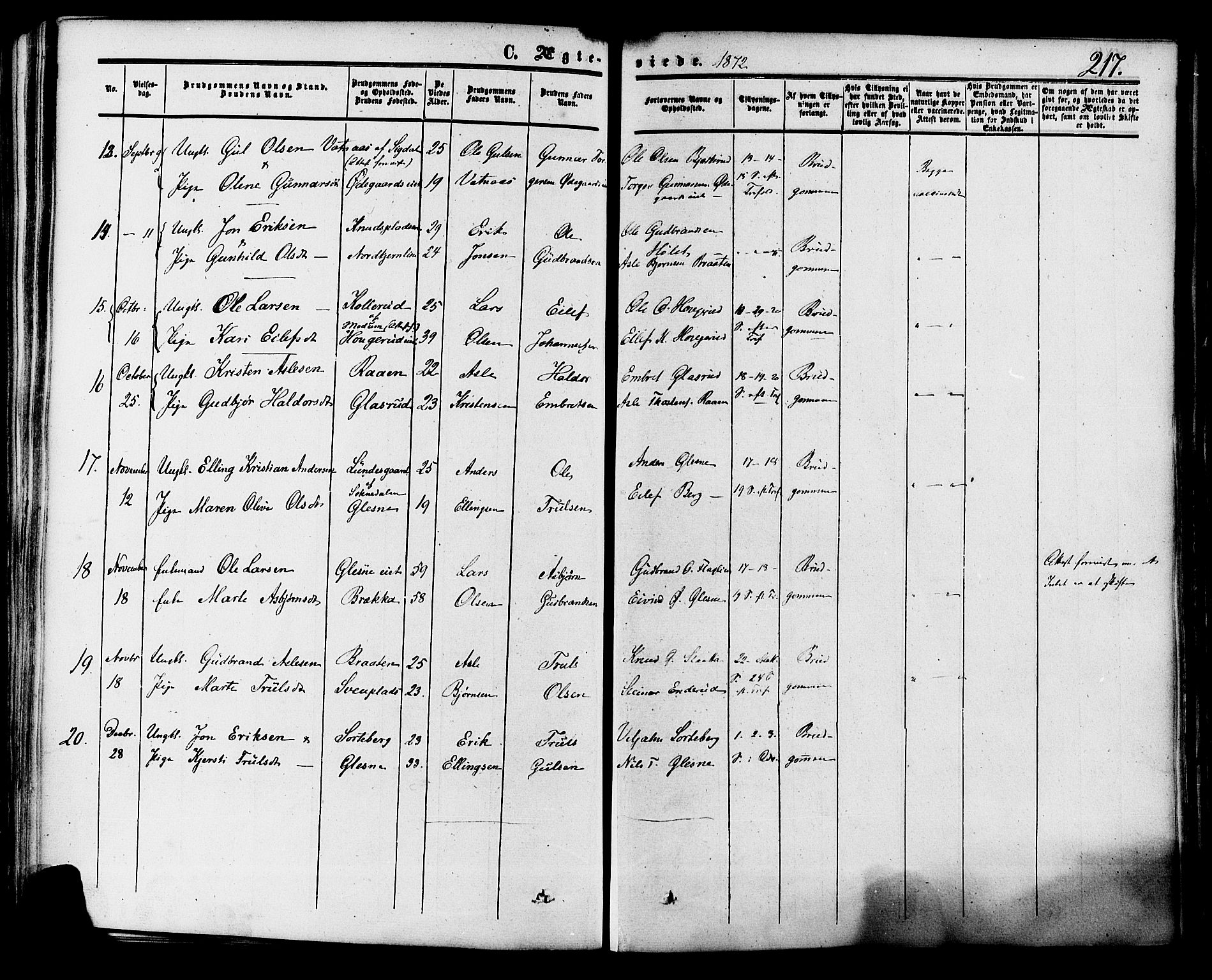 Krødsherad kirkebøker, AV/SAKO-A-19/F/Fa/L0003: Parish register (official) no. 3, 1851-1872, p. 217