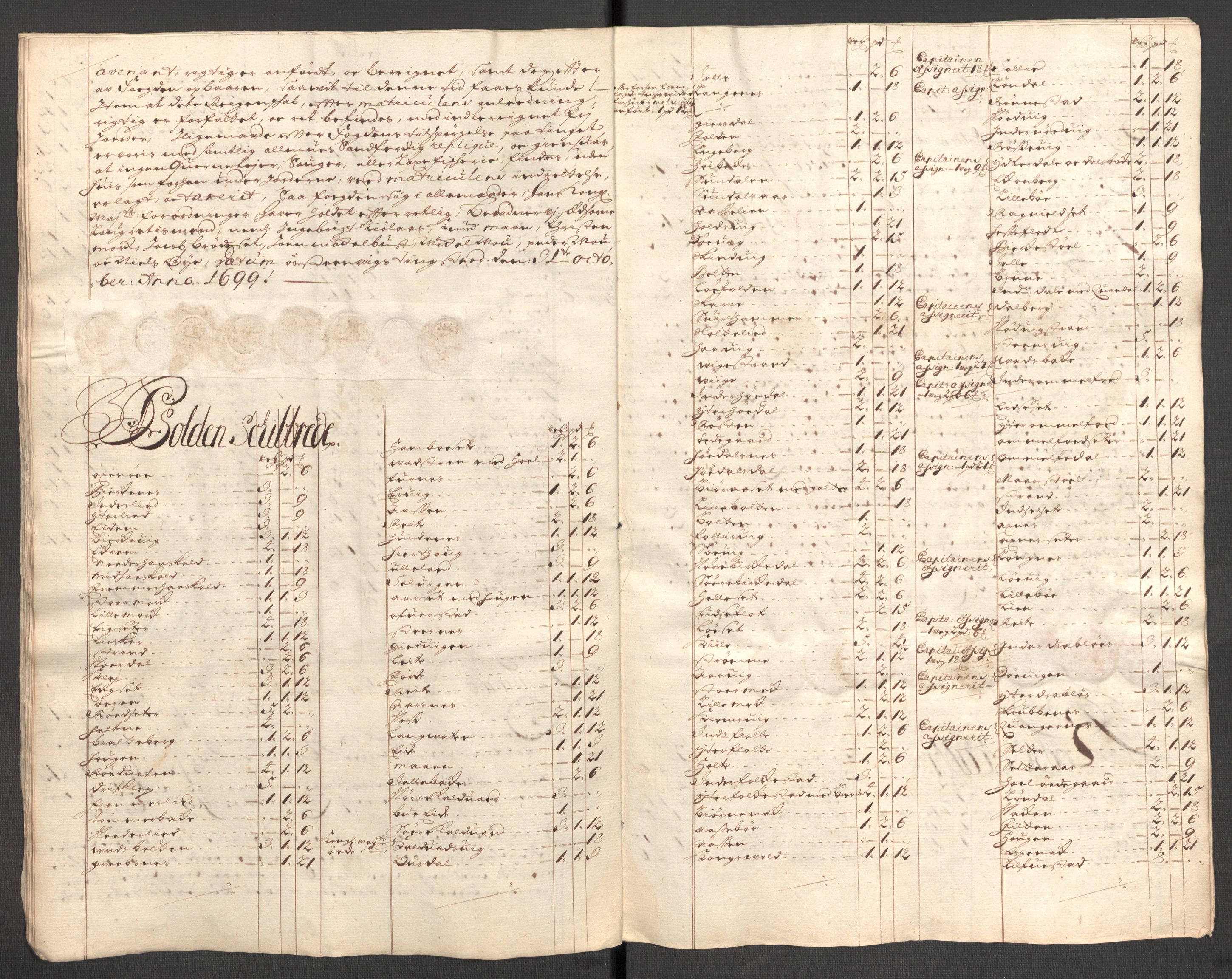 Rentekammeret inntil 1814, Reviderte regnskaper, Fogderegnskap, RA/EA-4092/R54/L3557: Fogderegnskap Sunnmøre, 1699, p. 91