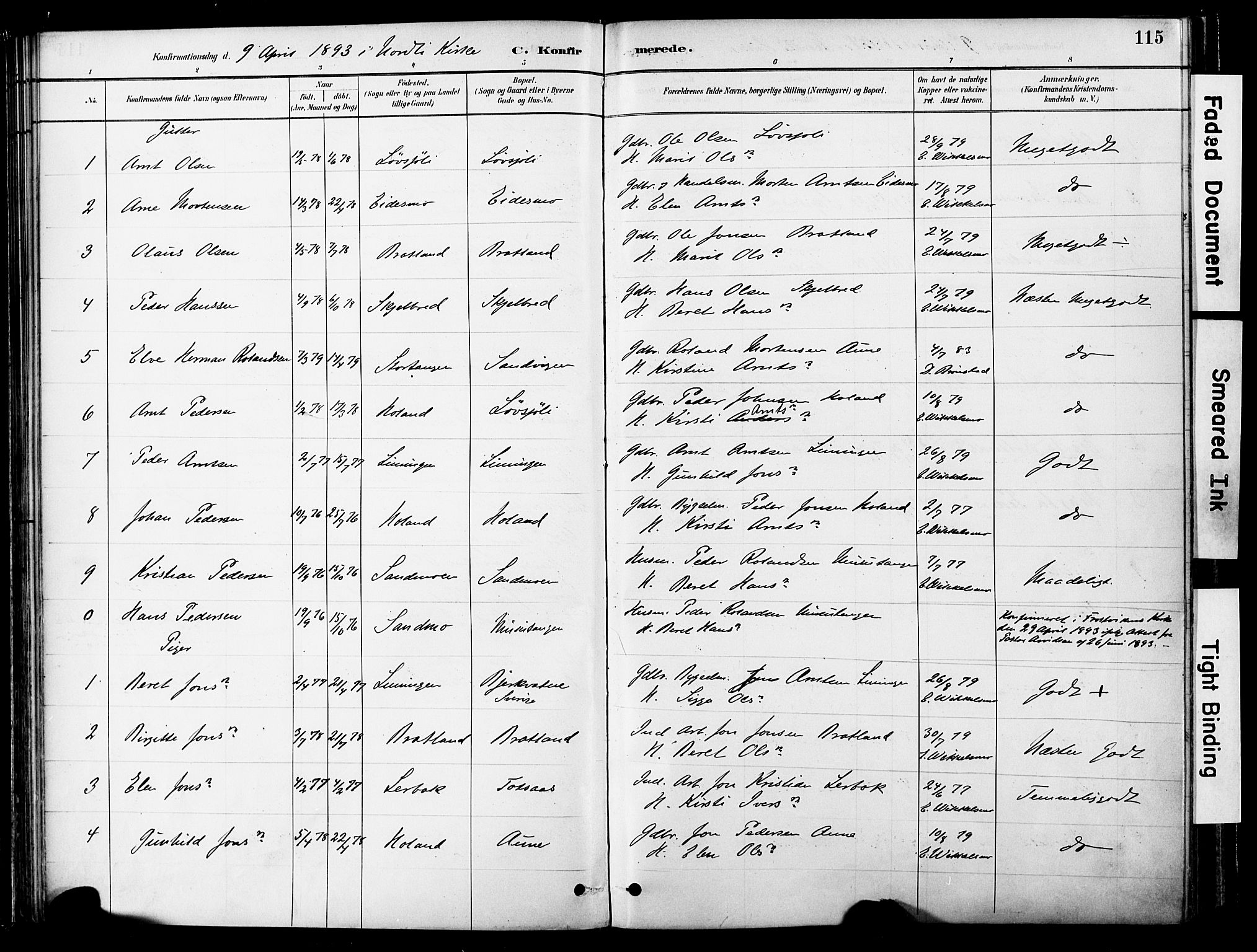 Ministerialprotokoller, klokkerbøker og fødselsregistre - Nord-Trøndelag, SAT/A-1458/755/L0494: Parish register (official) no. 755A03, 1882-1902, p. 115