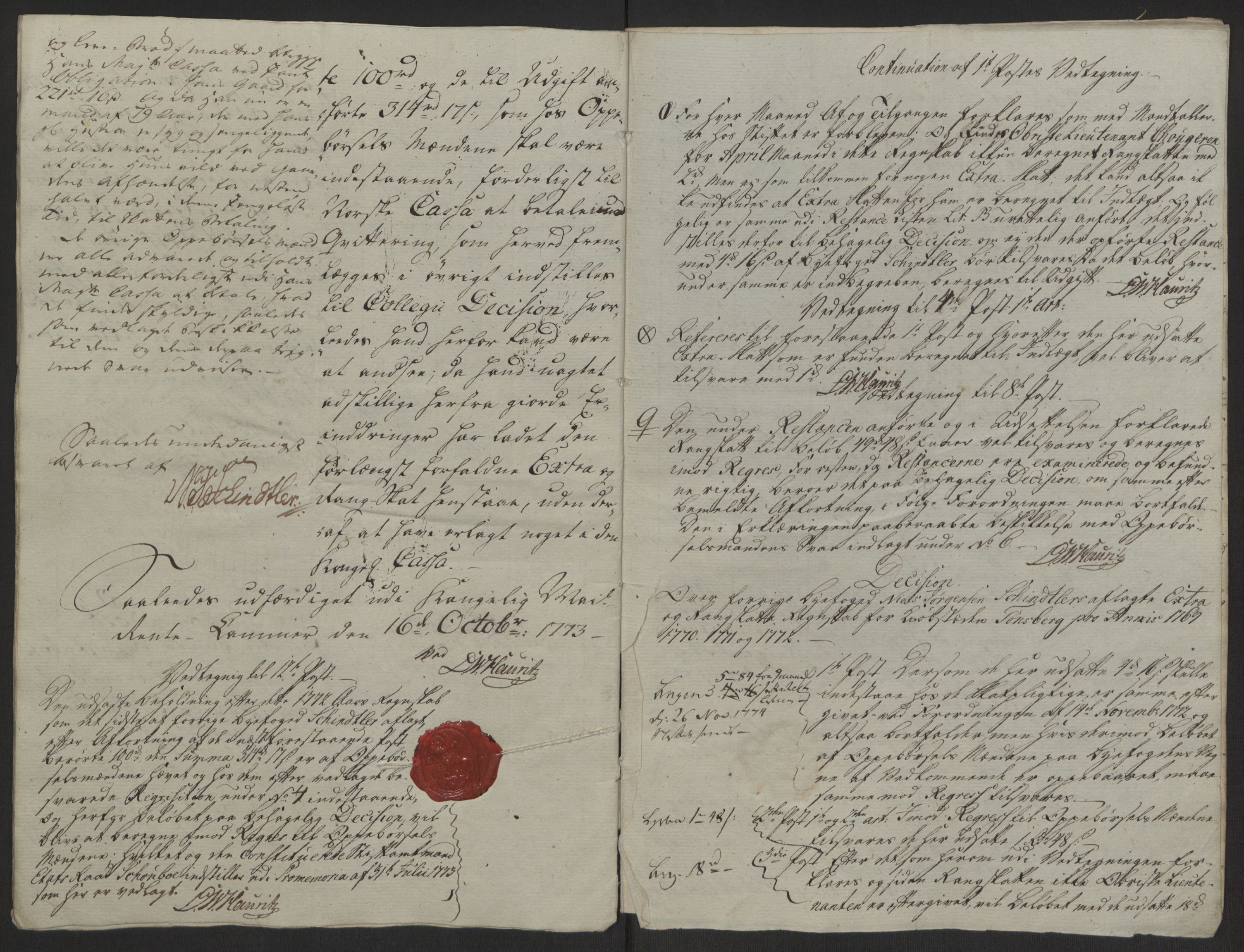 Rentekammeret inntil 1814, Reviderte regnskaper, Byregnskaper, AV/RA-EA-4066/R/Rh/L0162/0001: [H4] Kontribusjonsregnskap / Ekstraskatt, Tønsberg, 1762-1772, p. 538