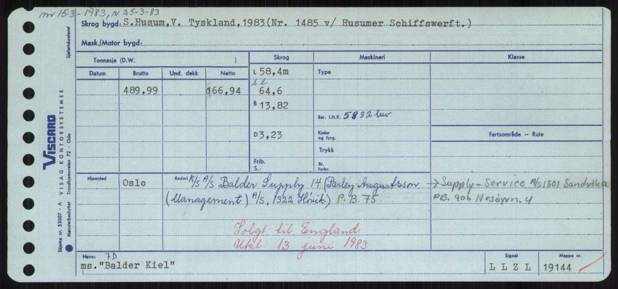 Sjøfartsdirektoratet med forløpere, Skipsmålingen, AV/RA-S-1627/H/Hd/L0003: Fartøy, B-Bev, p. 117