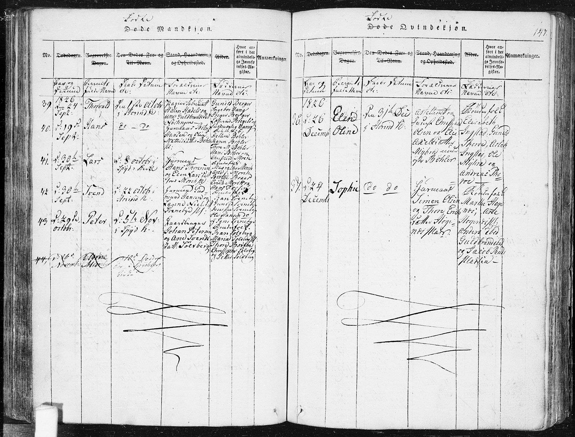 Spydeberg prestekontor Kirkebøker, AV/SAO-A-10924/F/Fa/L0004: Parish register (official) no. I 4, 1814-1841, p. 147