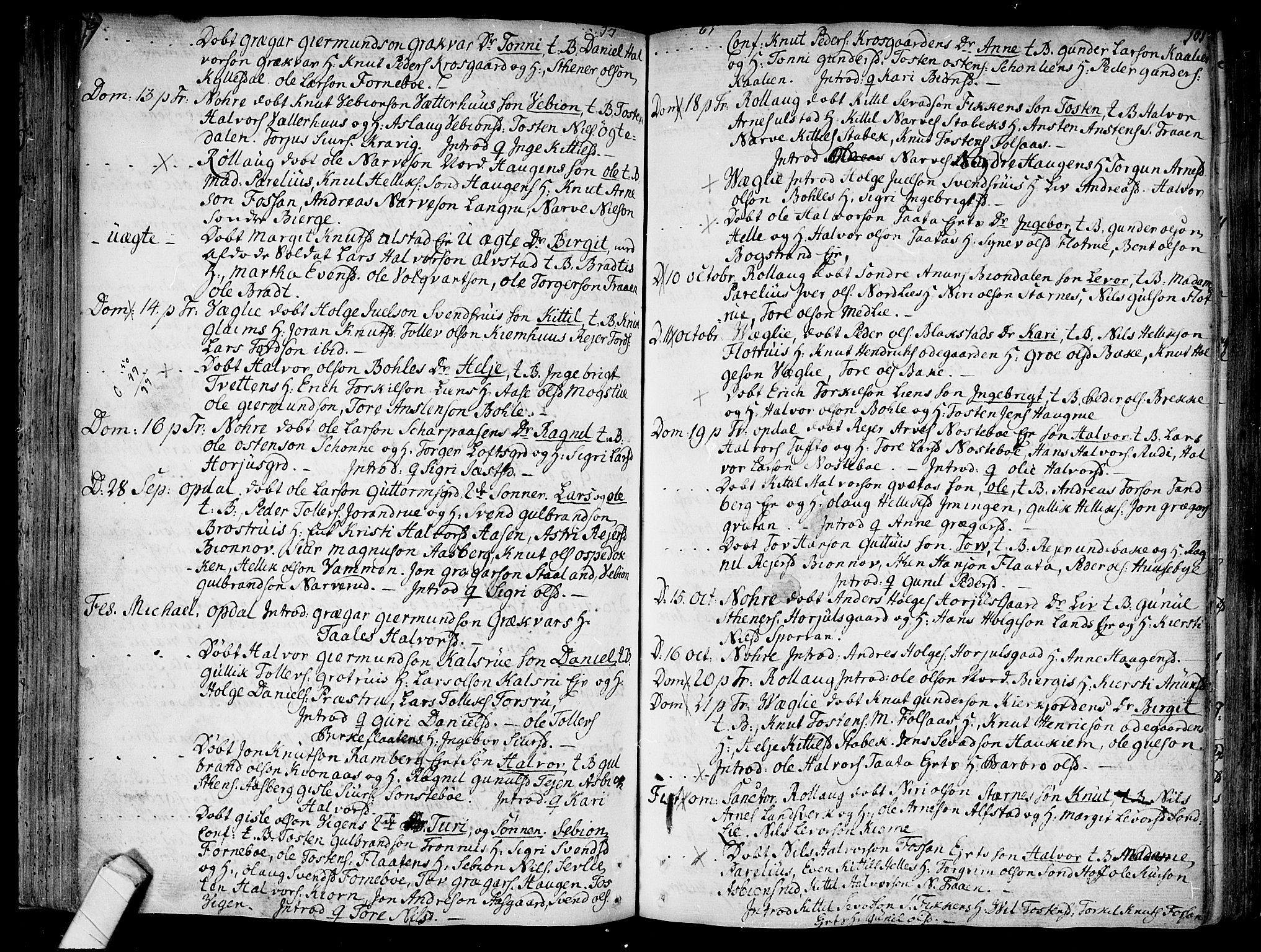 Rollag kirkebøker, SAKO/A-240/F/Fa/L0003: Parish register (official) no. I 3, 1743-1778, p. 101