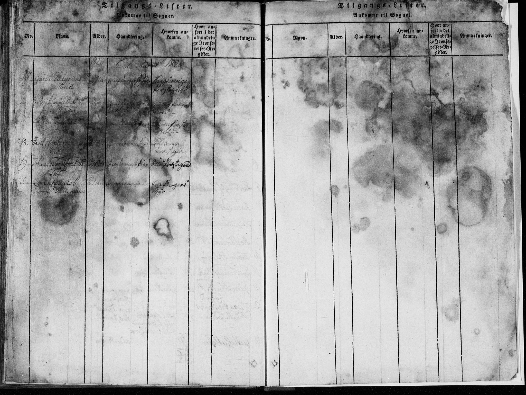 Strandebarm sokneprestembete, AV/SAB-A-78401/H/Hab: Parish register (copy) no. A  1, 1816-1826, p. 303