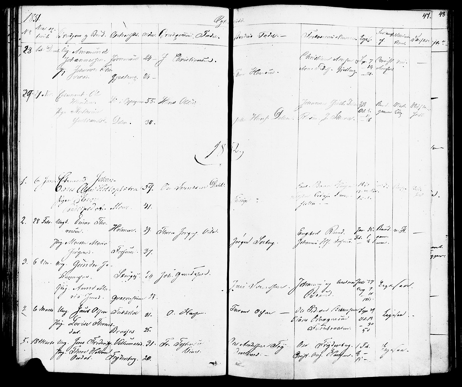 Enebakk prestekontor Kirkebøker, SAO/A-10171c/F/Fa/L0012: Parish register (official) no. I 12, 1832-1882, p. 47