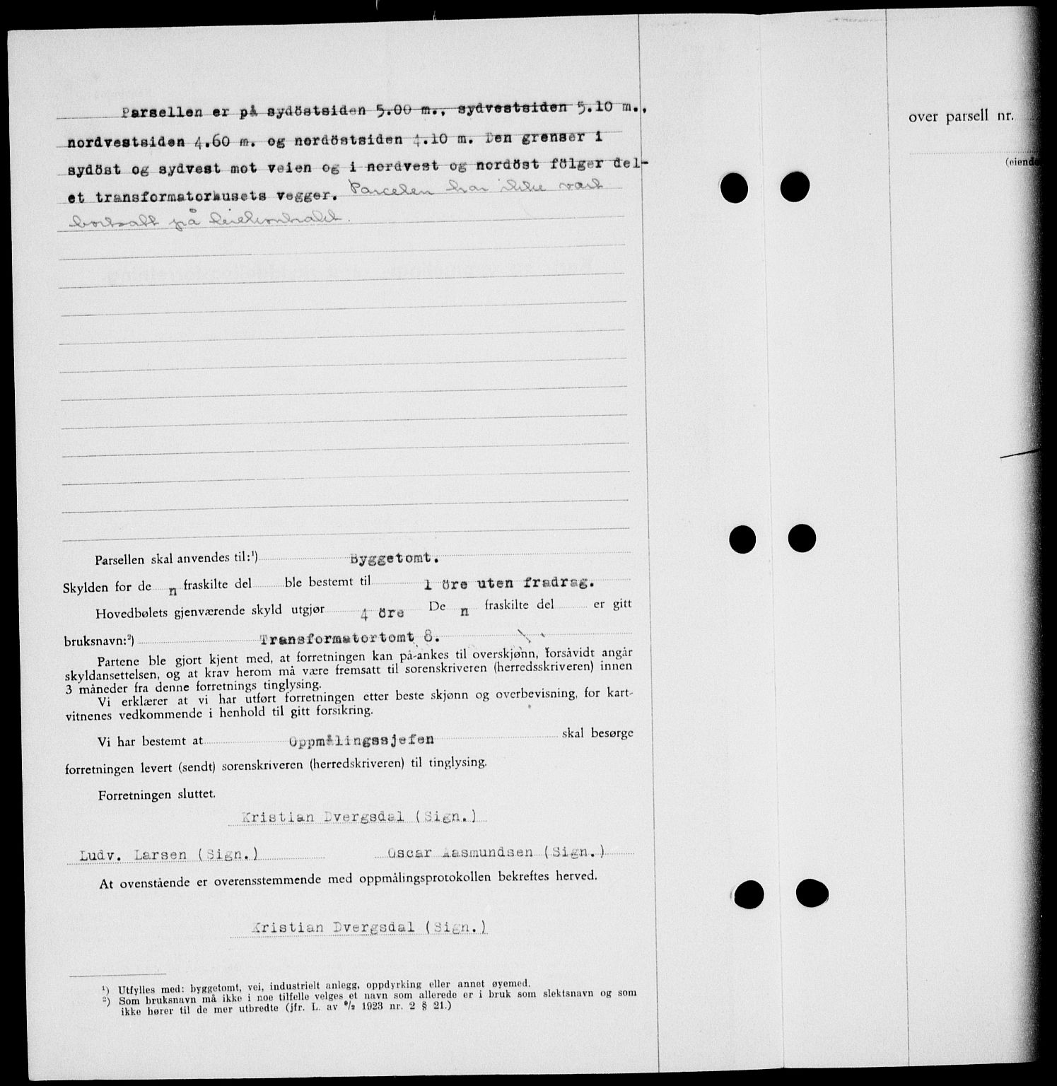 Onsøy sorenskriveri, SAO/A-10474/G/Ga/Gab/L0021: Mortgage book no. II A-21, 1947-1947, Diary no: : 2760/1947