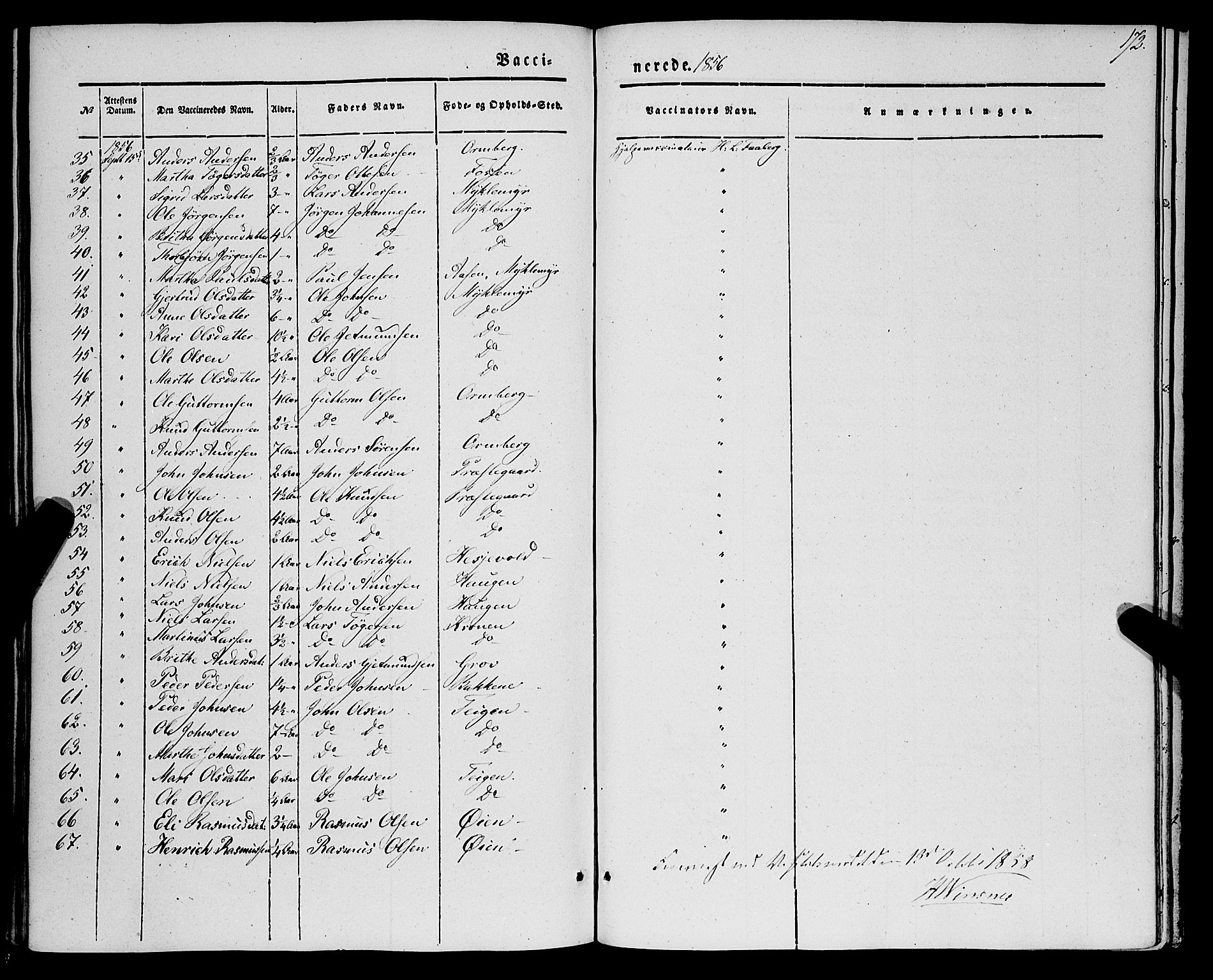 Jostedal sokneprestembete, AV/SAB-A-80601/H/Haa/Haaa/L0005: Parish register (official) no. A 5, 1849-1877, p. 172