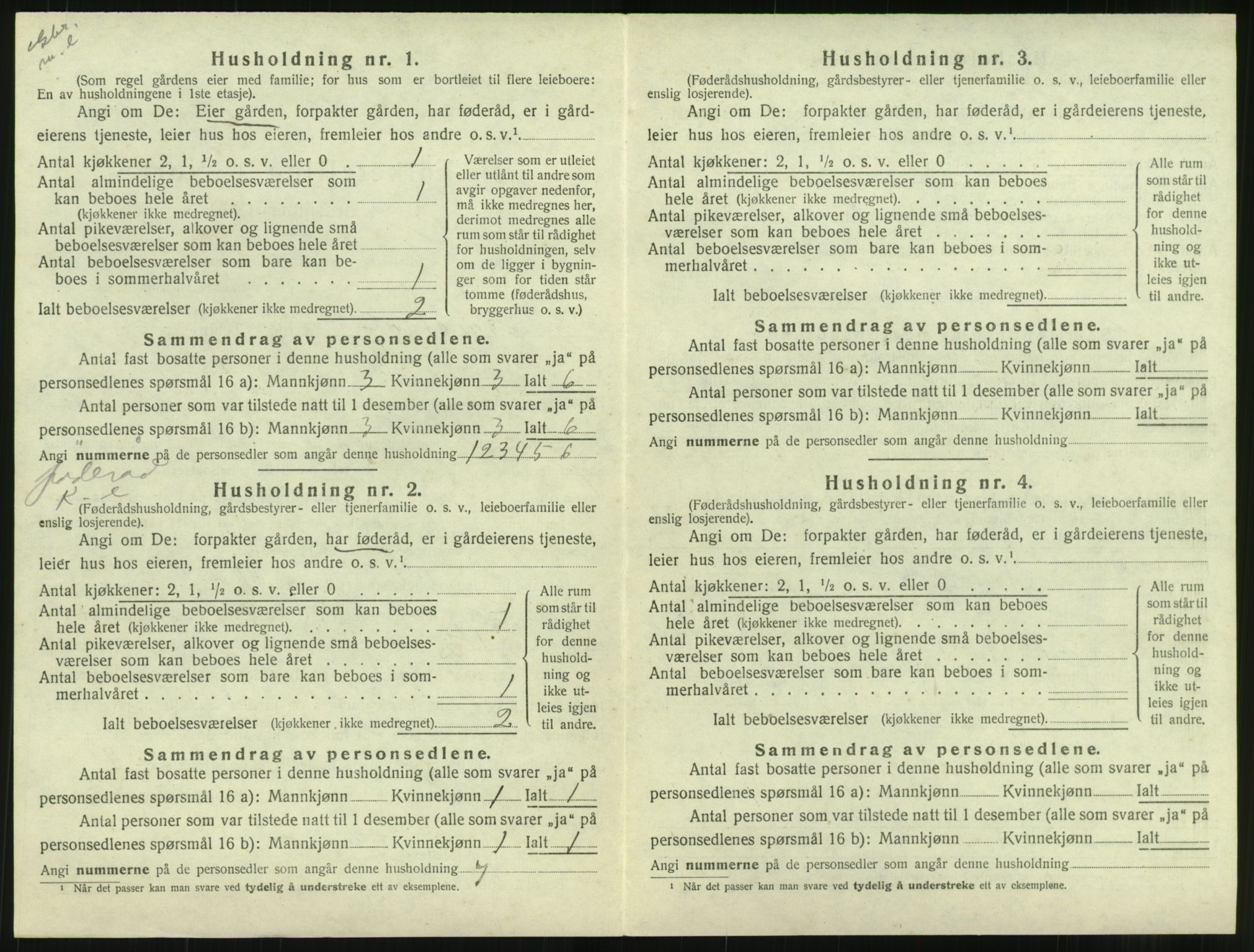 SAT, 1920 census for Hustad, 1920, p. 368