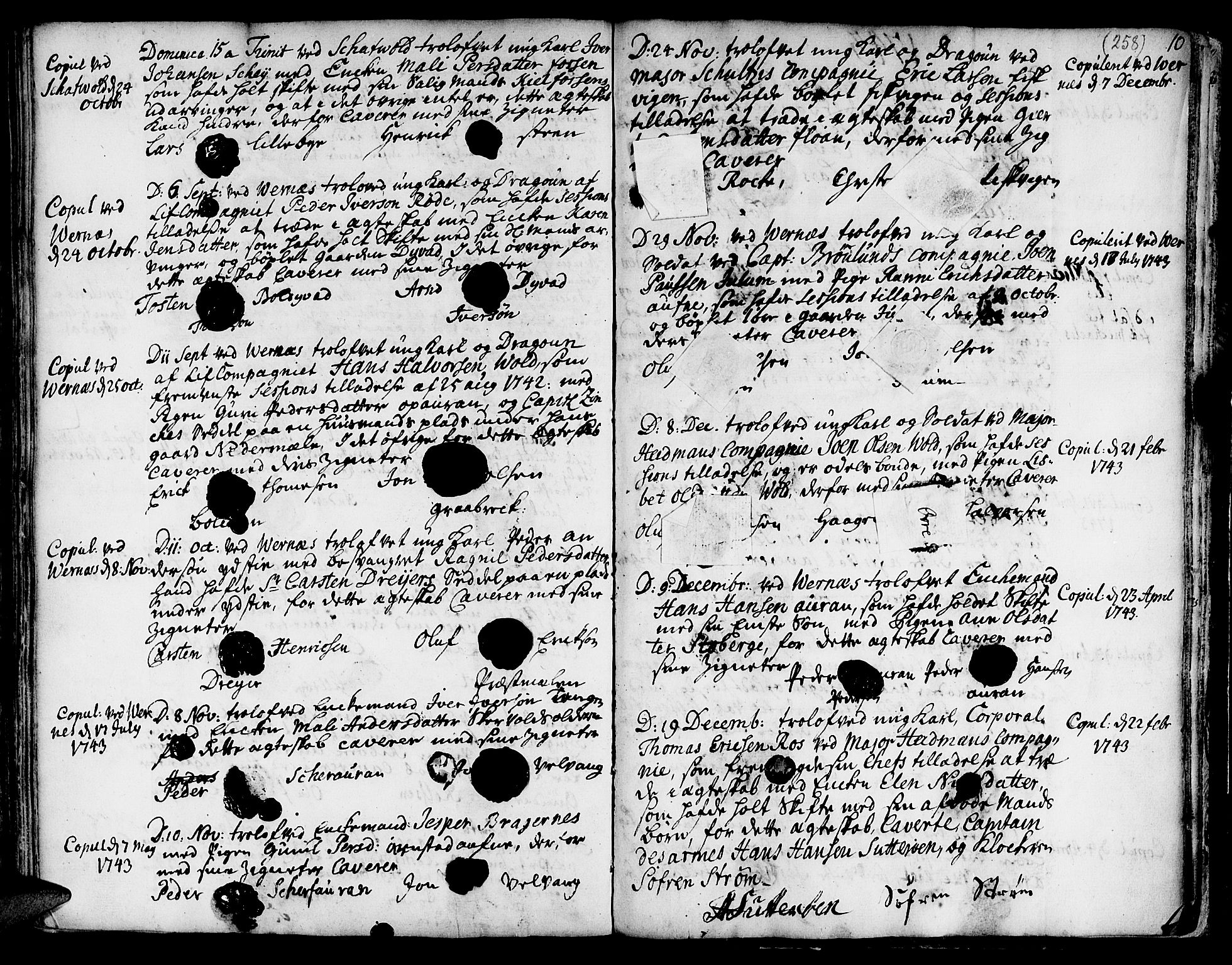 Ministerialprotokoller, klokkerbøker og fødselsregistre - Nord-Trøndelag, SAT/A-1458/709/L0056: Parish register (official) no. 709A04, 1740-1756, p. 258