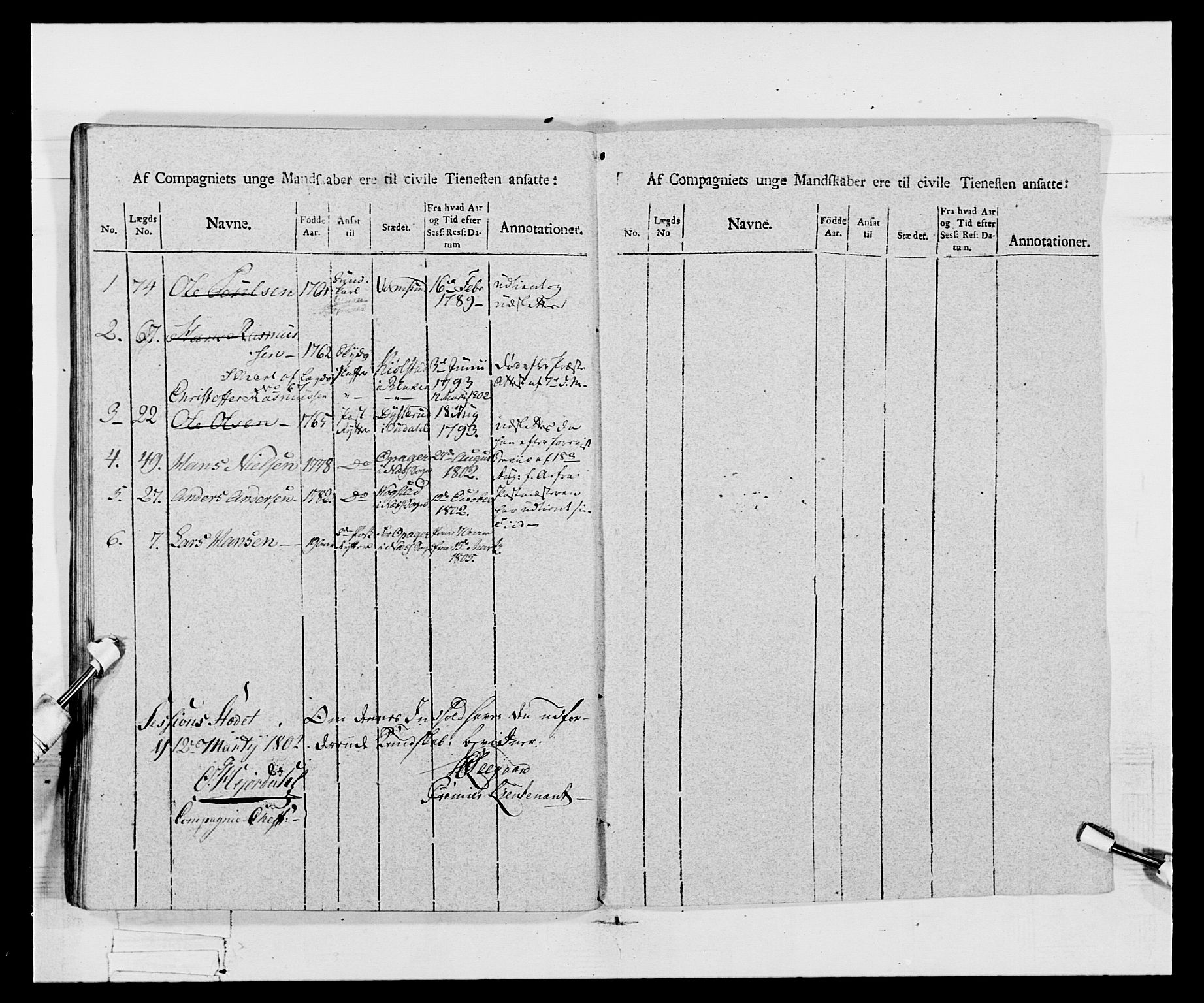 Generalitets- og kommissariatskollegiet, Det kongelige norske kommissariatskollegium, AV/RA-EA-5420/E/Eh/L0068: Opplandske nasjonale infanteriregiment, 1802-1805, p. 253