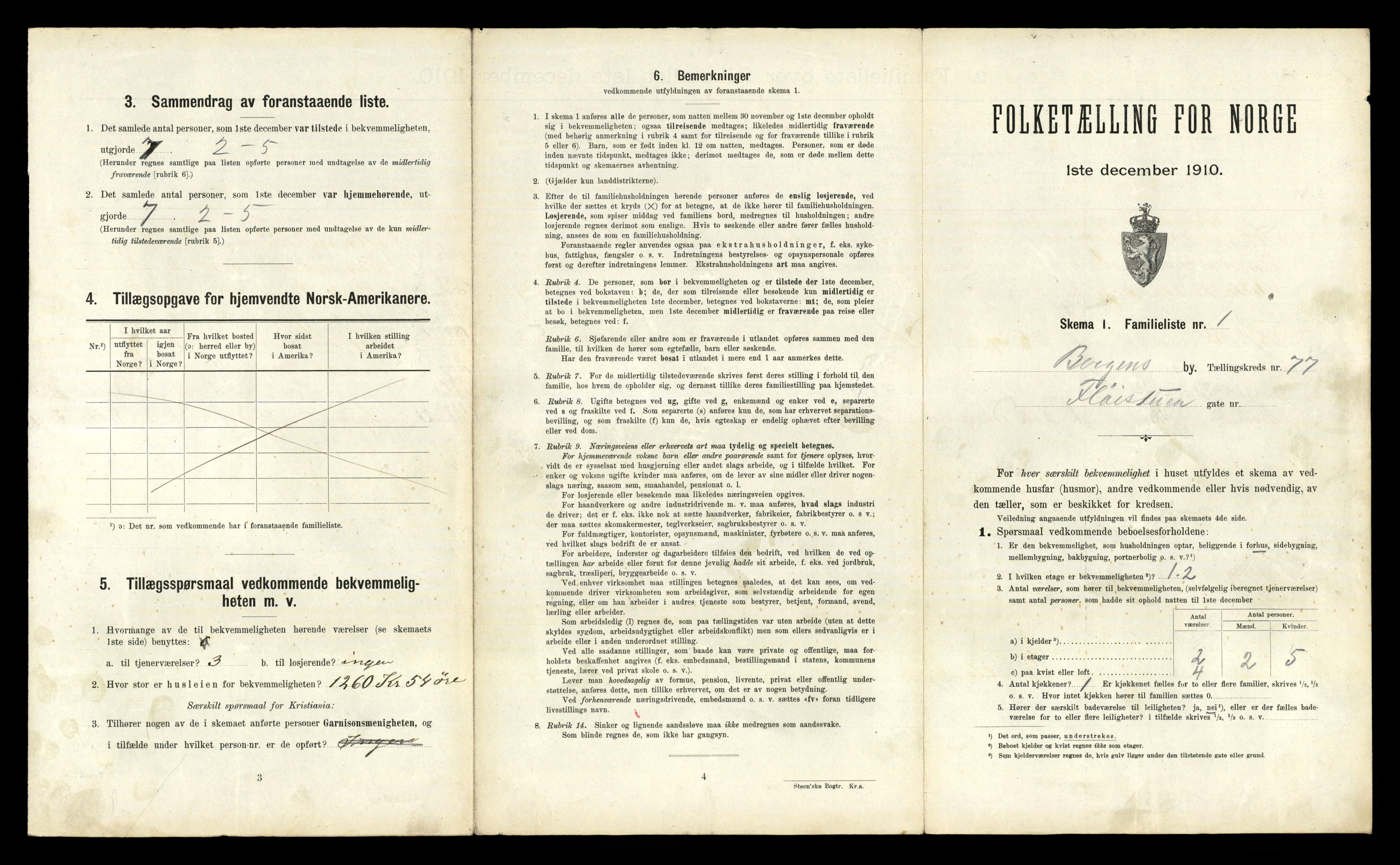 RA, 1910 census for Bergen, 1910, p. 26921