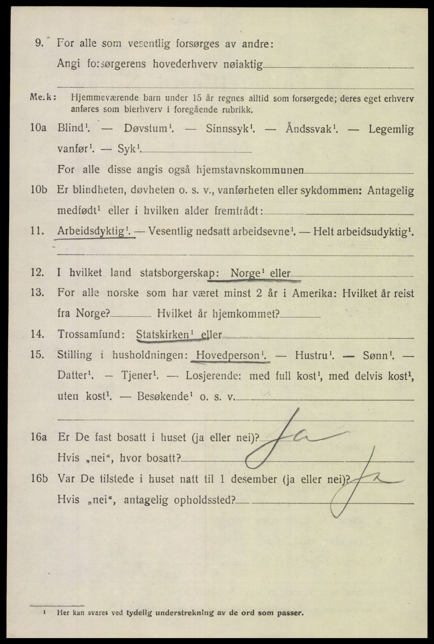 SAH, 1920 census for Nord-Aurdal, 1920, p. 3115