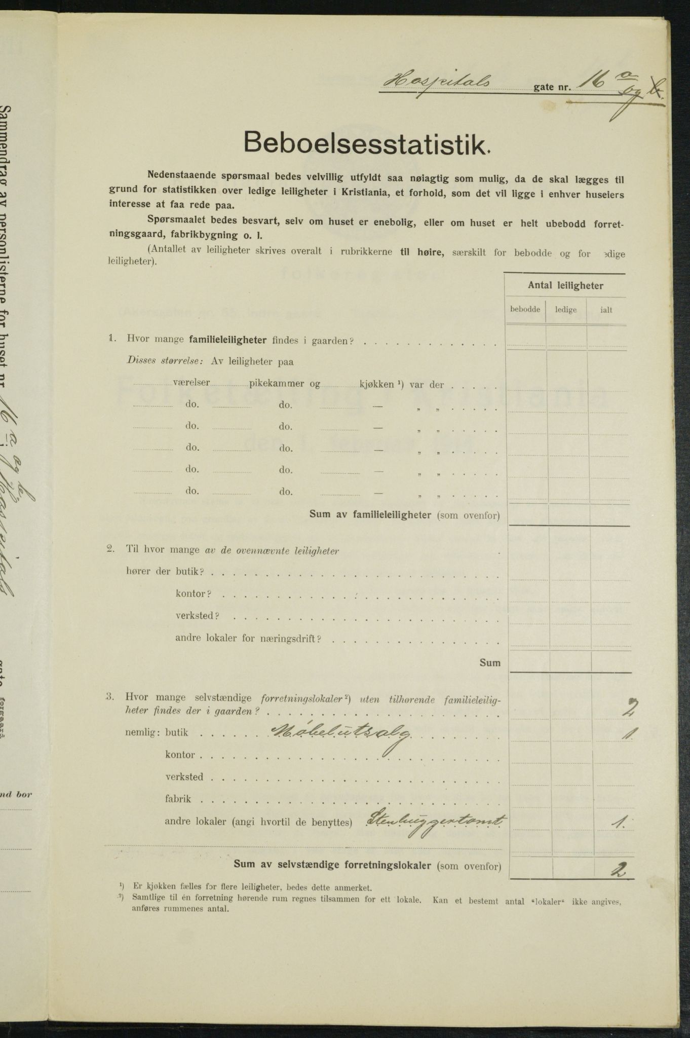 OBA, Municipal Census 1914 for Kristiania, 1914, p. 41590