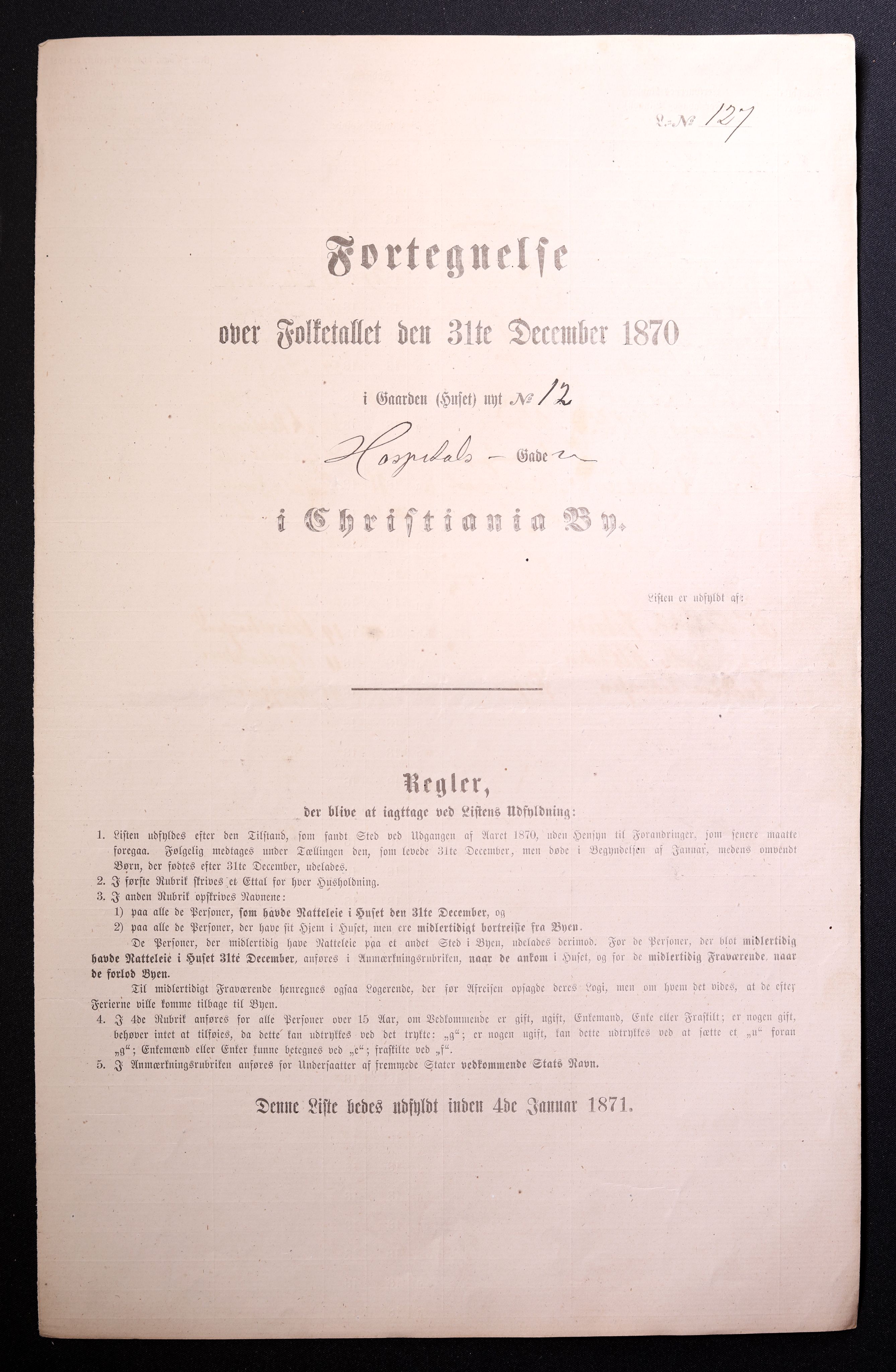 RA, 1870 census for 0301 Kristiania, 1870, p. 1337