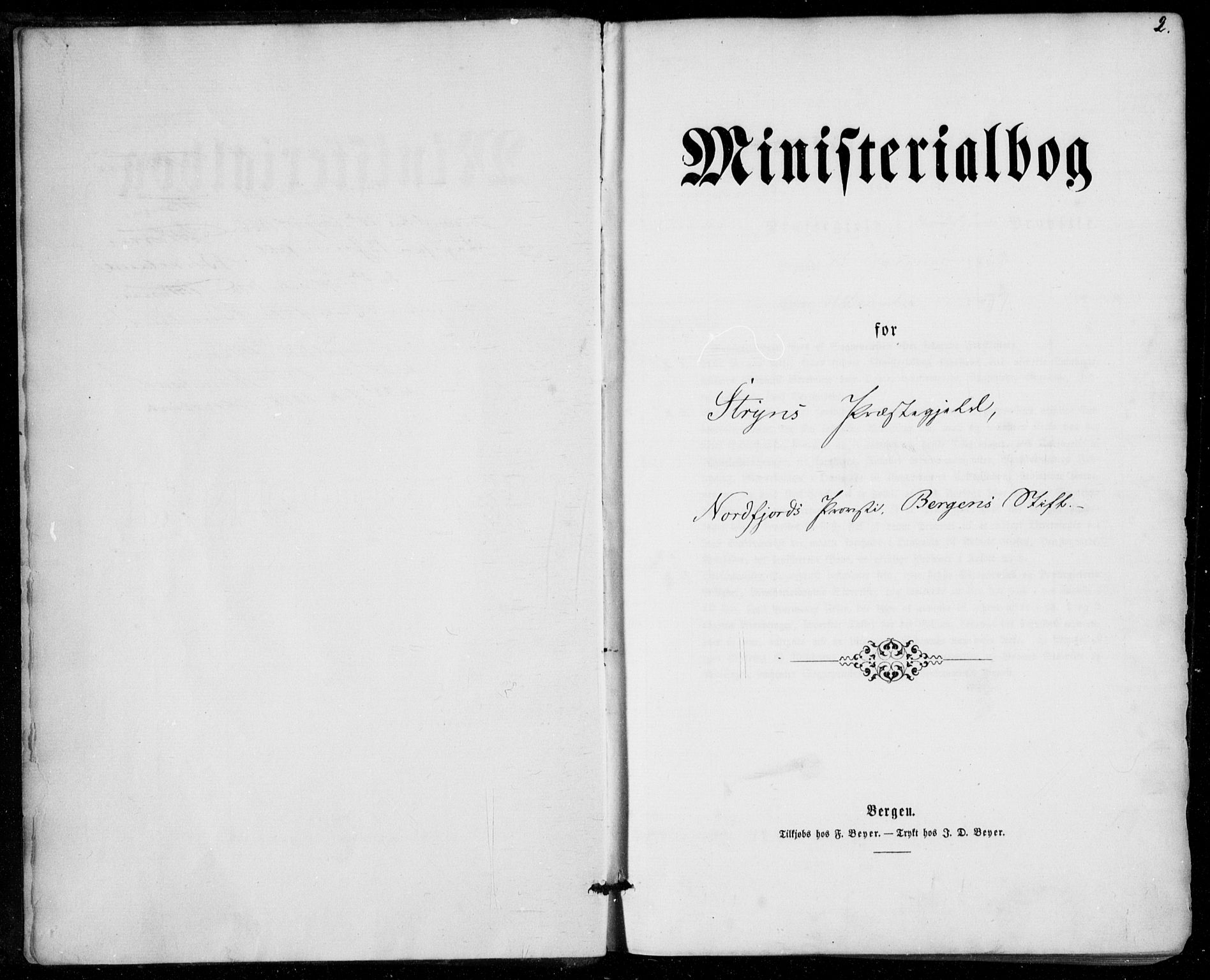 Stryn Sokneprestembete, AV/SAB-A-82501: Parish register (official) no. A 3, 1862-1877, p. 2