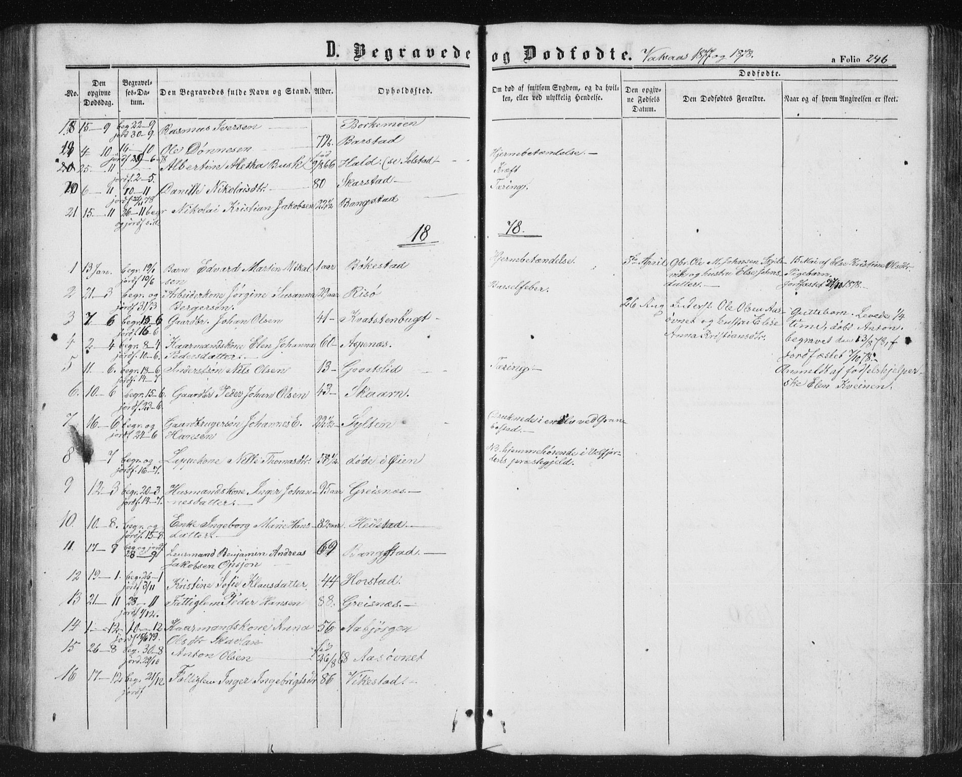 Ministerialprotokoller, klokkerbøker og fødselsregistre - Nordland, AV/SAT-A-1459/810/L0158: Parish register (copy) no. 810C02 /1, 1863-1883, p. 246