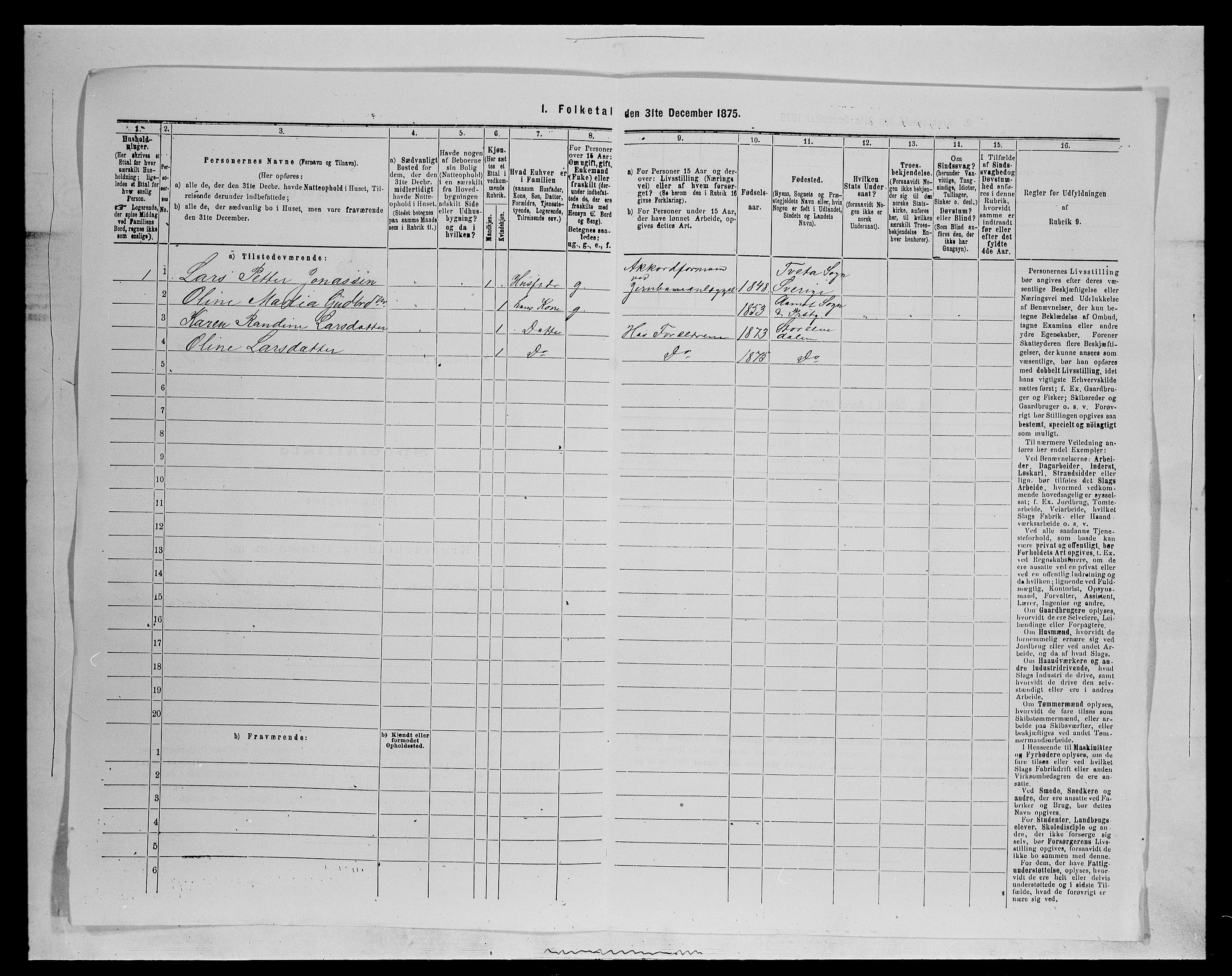 SAH, 1875 census for 0430P Stor-Elvdal, 1875, p. 809