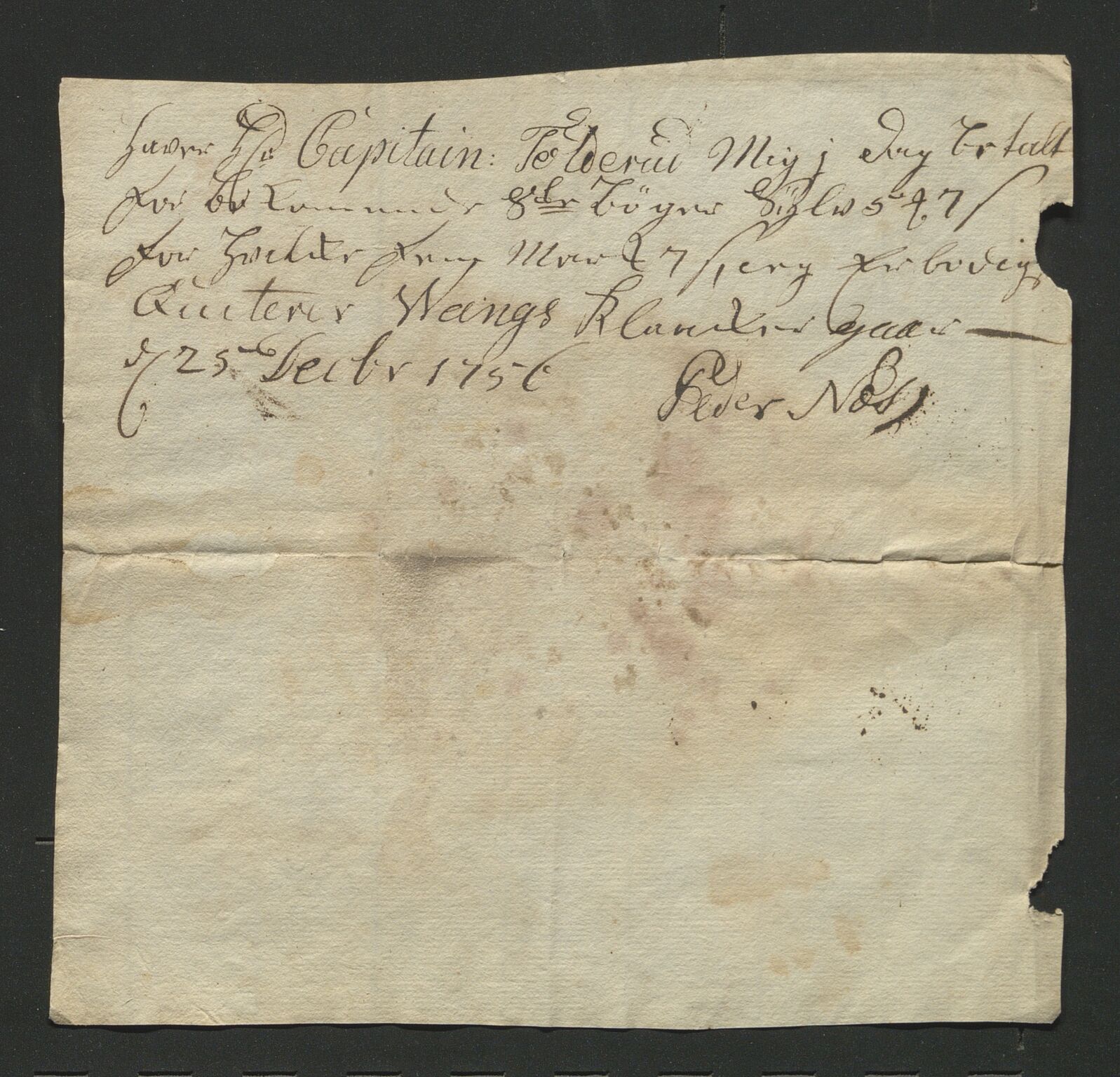 Åker i Vang, Hedmark, og familien Todderud, AV/SAH-ARK-010/J/Jc/L0002: Korrespondanse, 1753-1762, p. 116