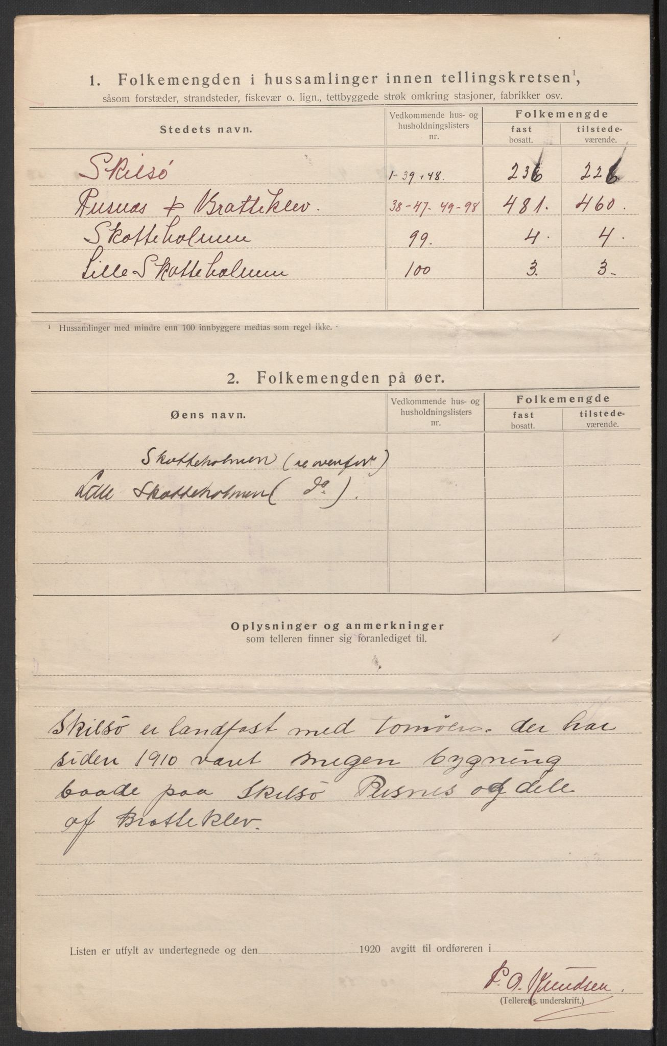 SAK, 1920 census for Tromøy, 1920, p. 17