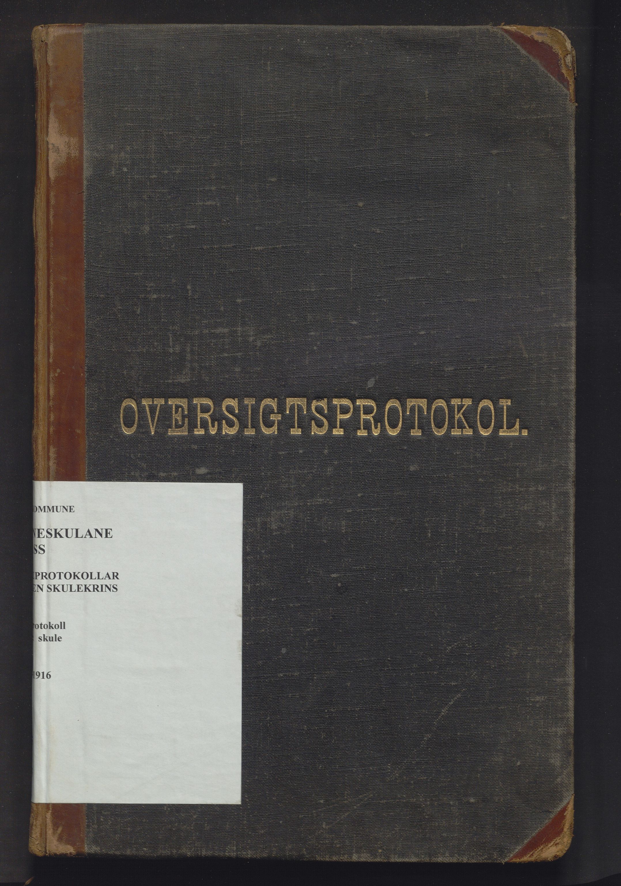 Voss kommune. Barneskulane, IKAH/1235-231/F/Fc/L0003: Skuleprotokoll for Vangen skule, 1892-1916