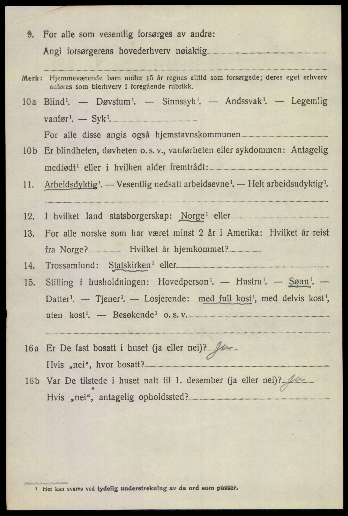 SAKO, 1920 census for Gjerpen, 1920, p. 4089