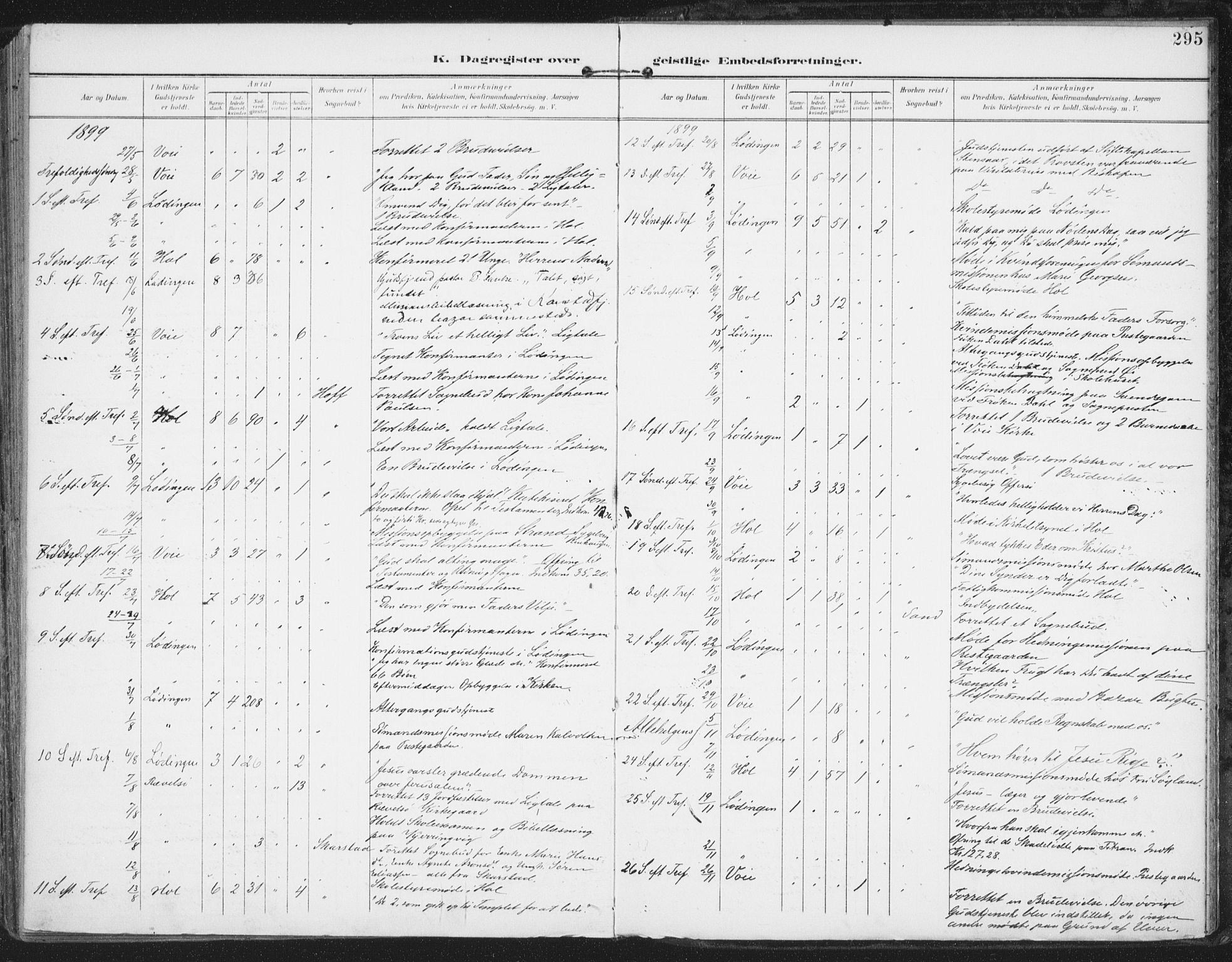 Ministerialprotokoller, klokkerbøker og fødselsregistre - Nordland, AV/SAT-A-1459/872/L1036: Parish register (official) no. 872A11, 1897-1913, p. 295