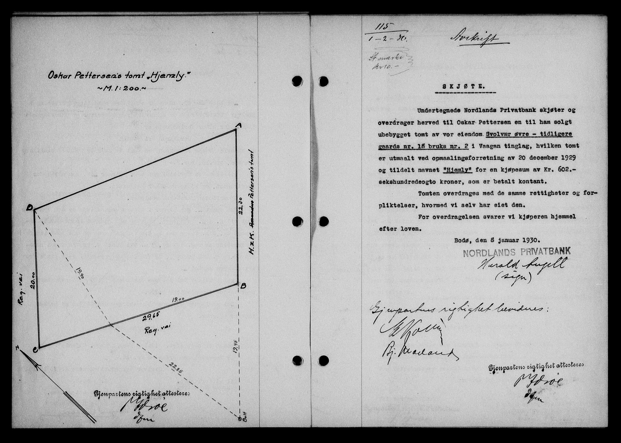 Lofoten sorenskriveri, SAT/A-0017/1/2/2C/L0021b: Mortgage book no. 21b, 1930-1930, Deed date: 01.02.1930