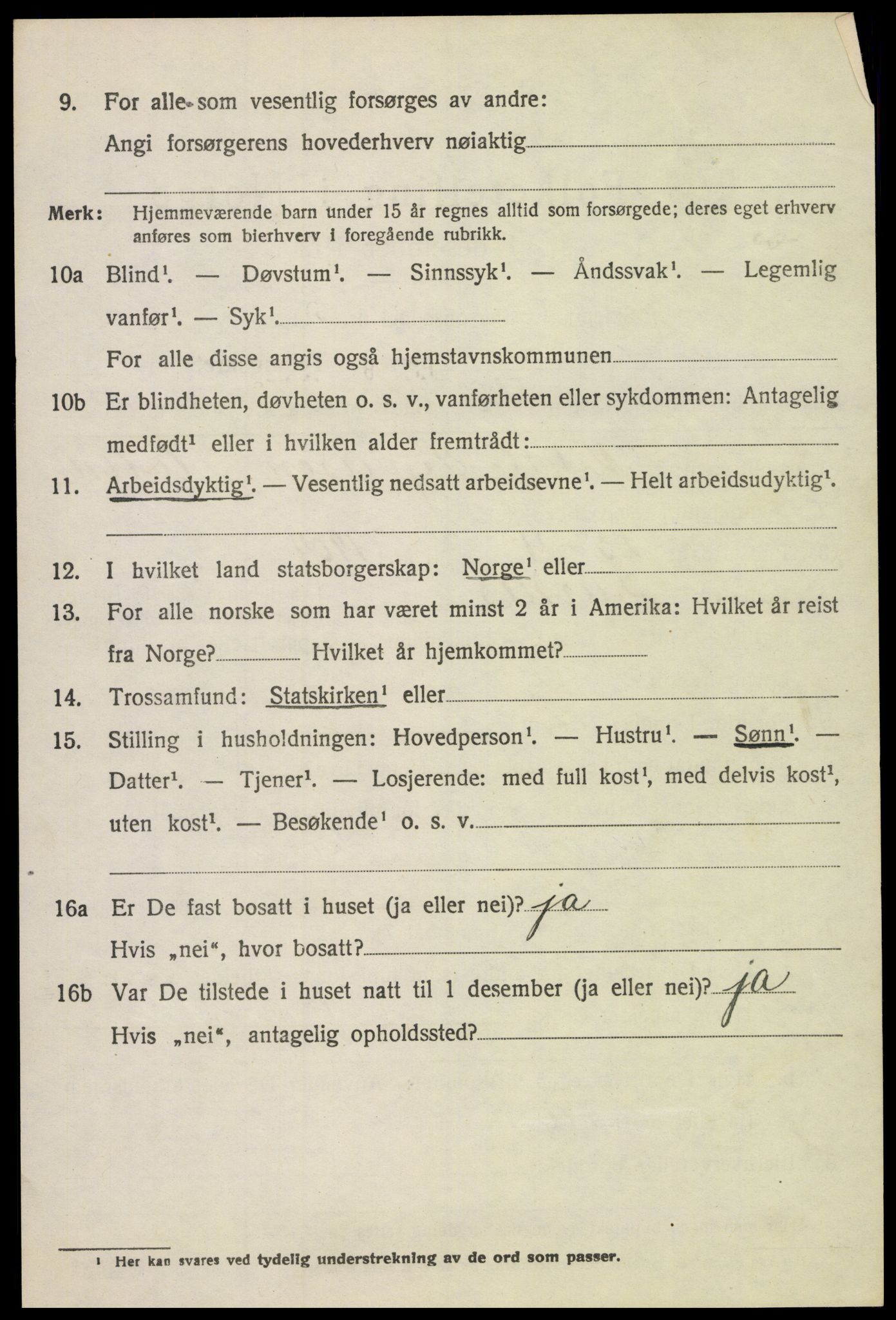 SAH, 1920 census for Furnes, 1920, p. 5708
