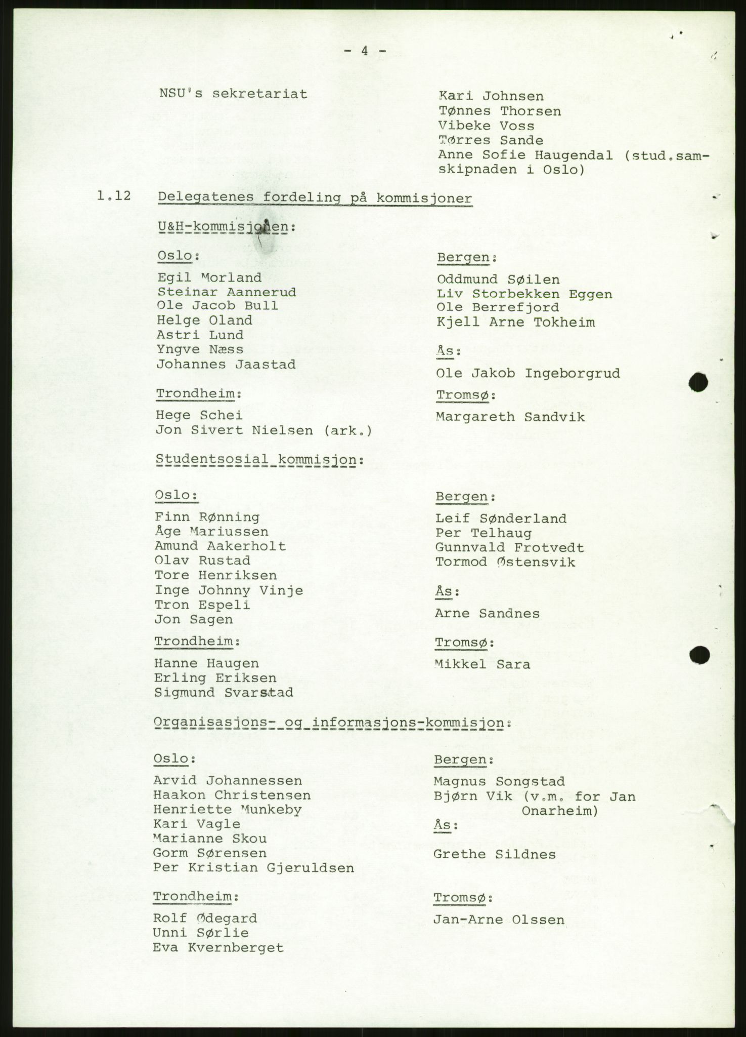 Norsk Studentunion, AV/RA-PA-0794/Fg/L0067: Landstinget, 1968-1979