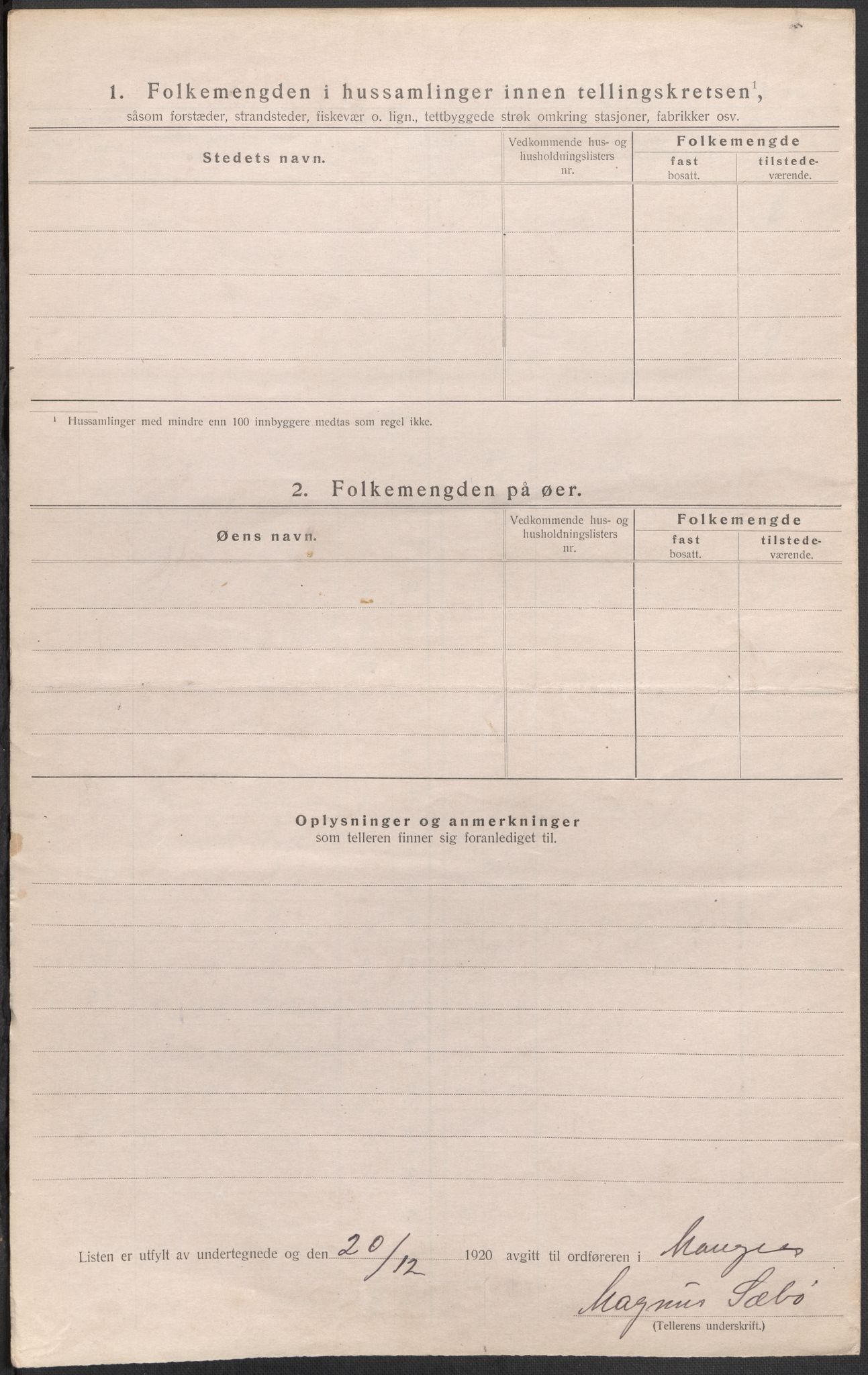 SAB, 1920 census for Manger, 1920, p. 54