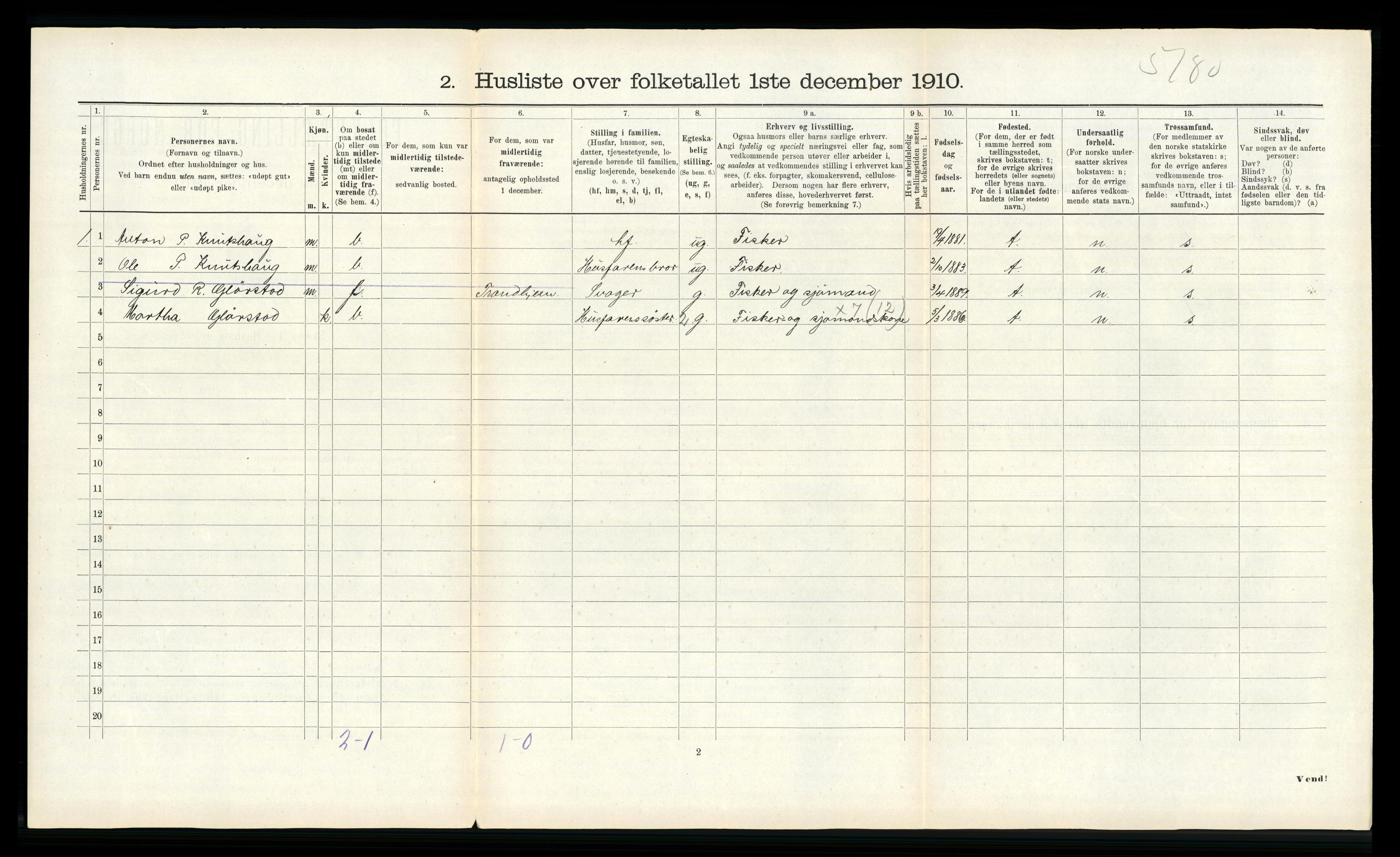 RA, 1910 census for Hitra, 1910, p. 146