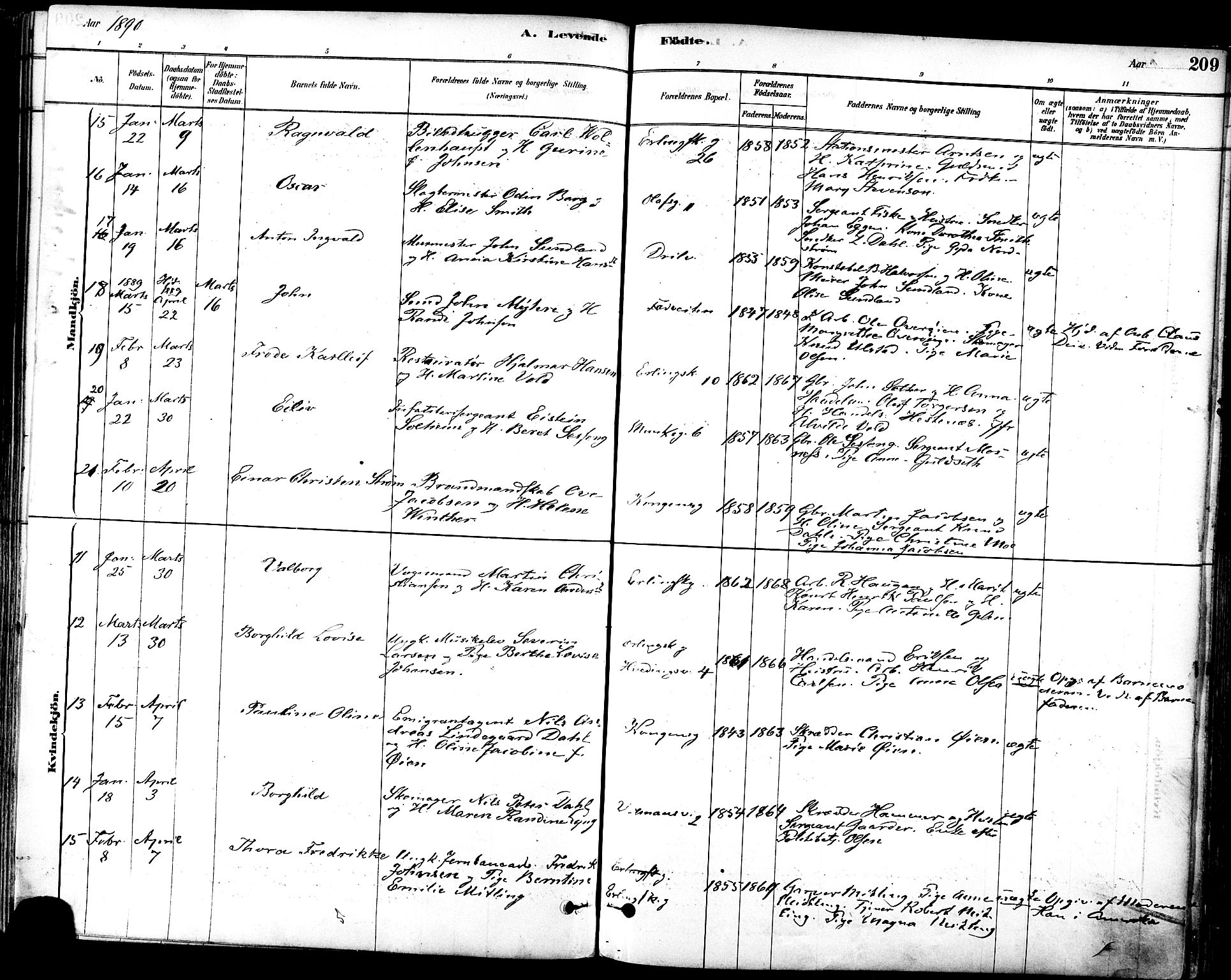 Ministerialprotokoller, klokkerbøker og fødselsregistre - Sør-Trøndelag, AV/SAT-A-1456/601/L0057: Parish register (official) no. 601A25, 1877-1891, p. 209