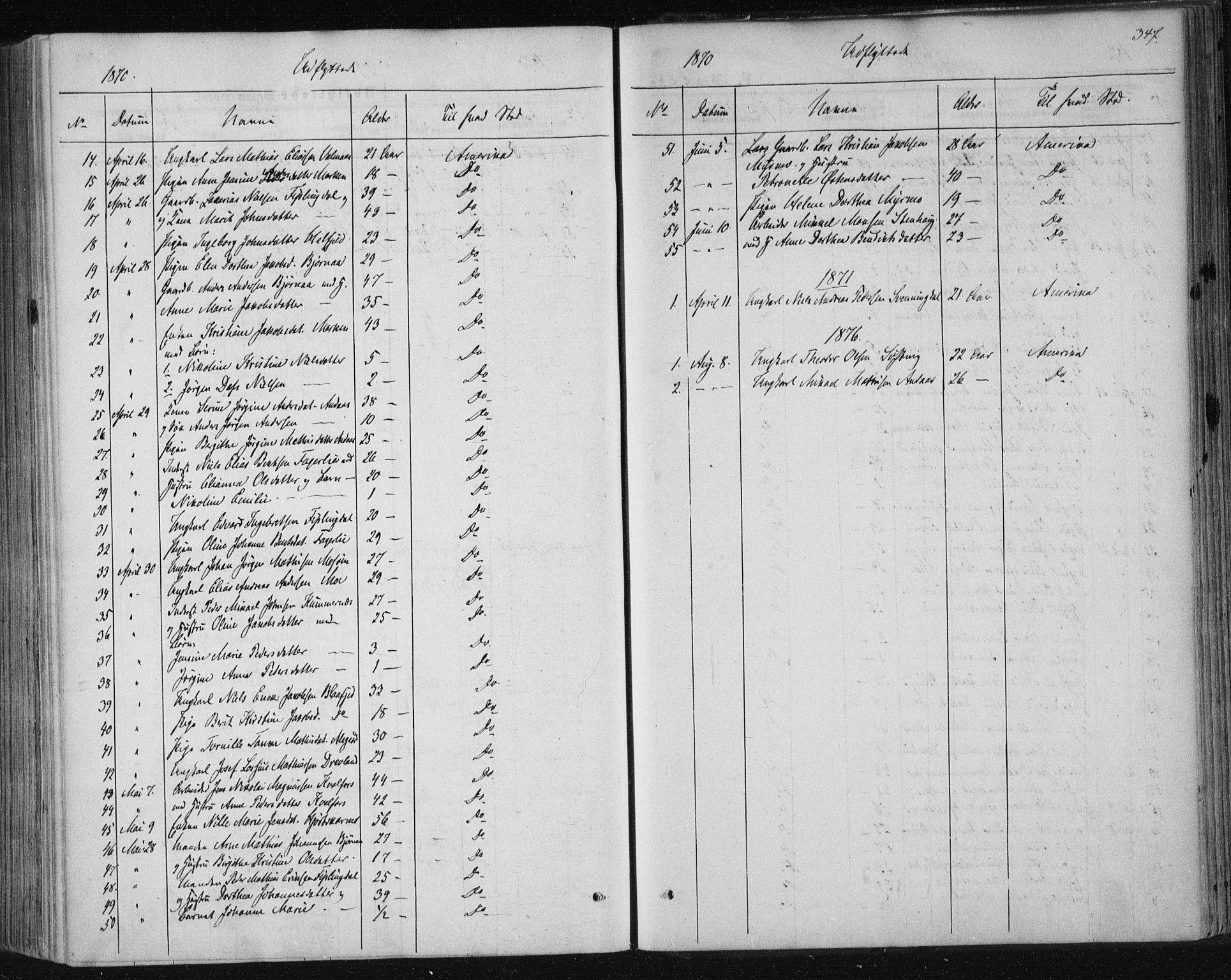 Ministerialprotokoller, klokkerbøker og fødselsregistre - Nordland, SAT/A-1459/820/L0294: Parish register (official) no. 820A15, 1866-1879, p. 347