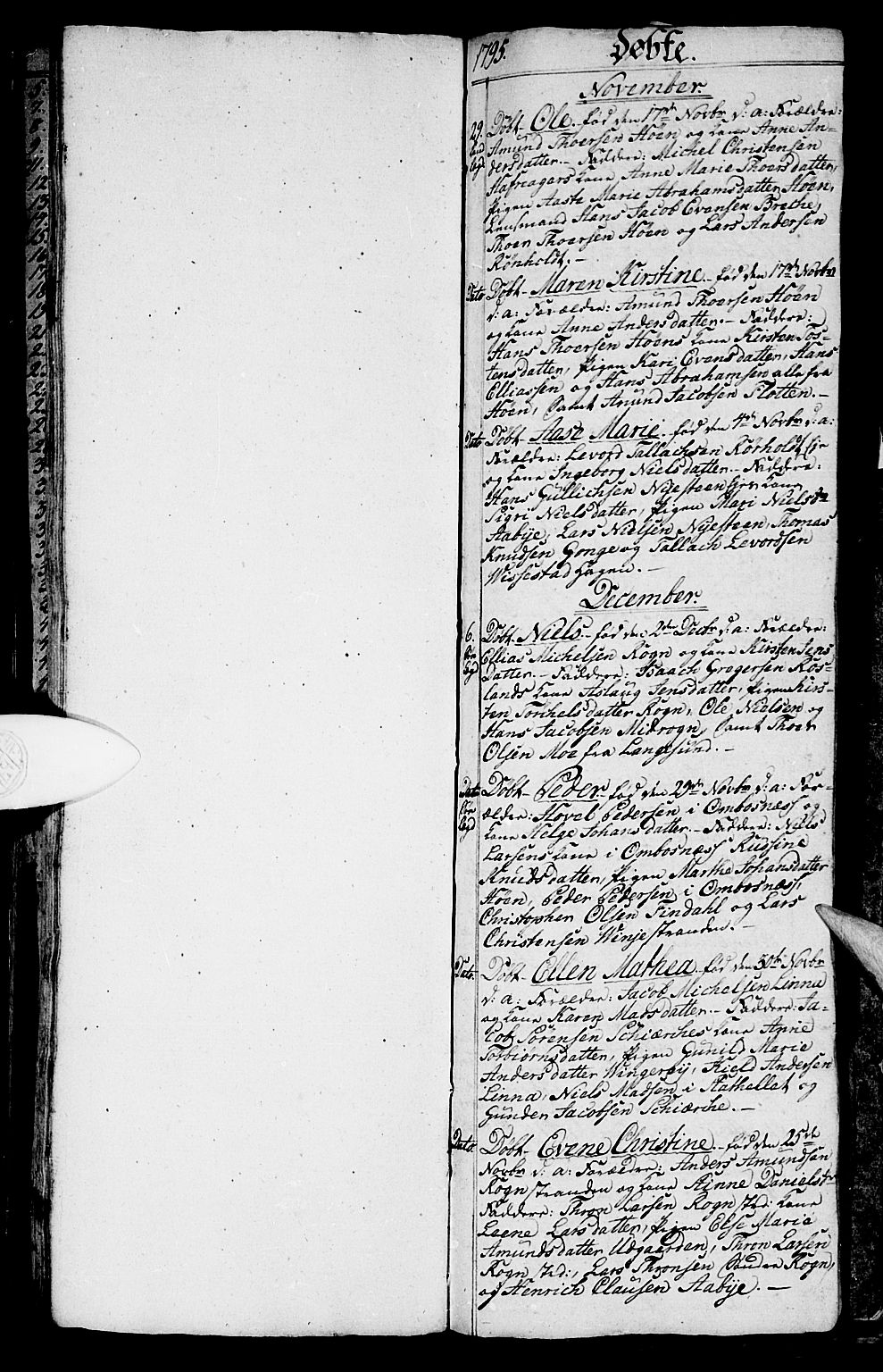 Bamble kirkebøker, AV/SAKO-A-253/G/Ga/L0002: Parish register (copy) no. I 2, 1794-1800