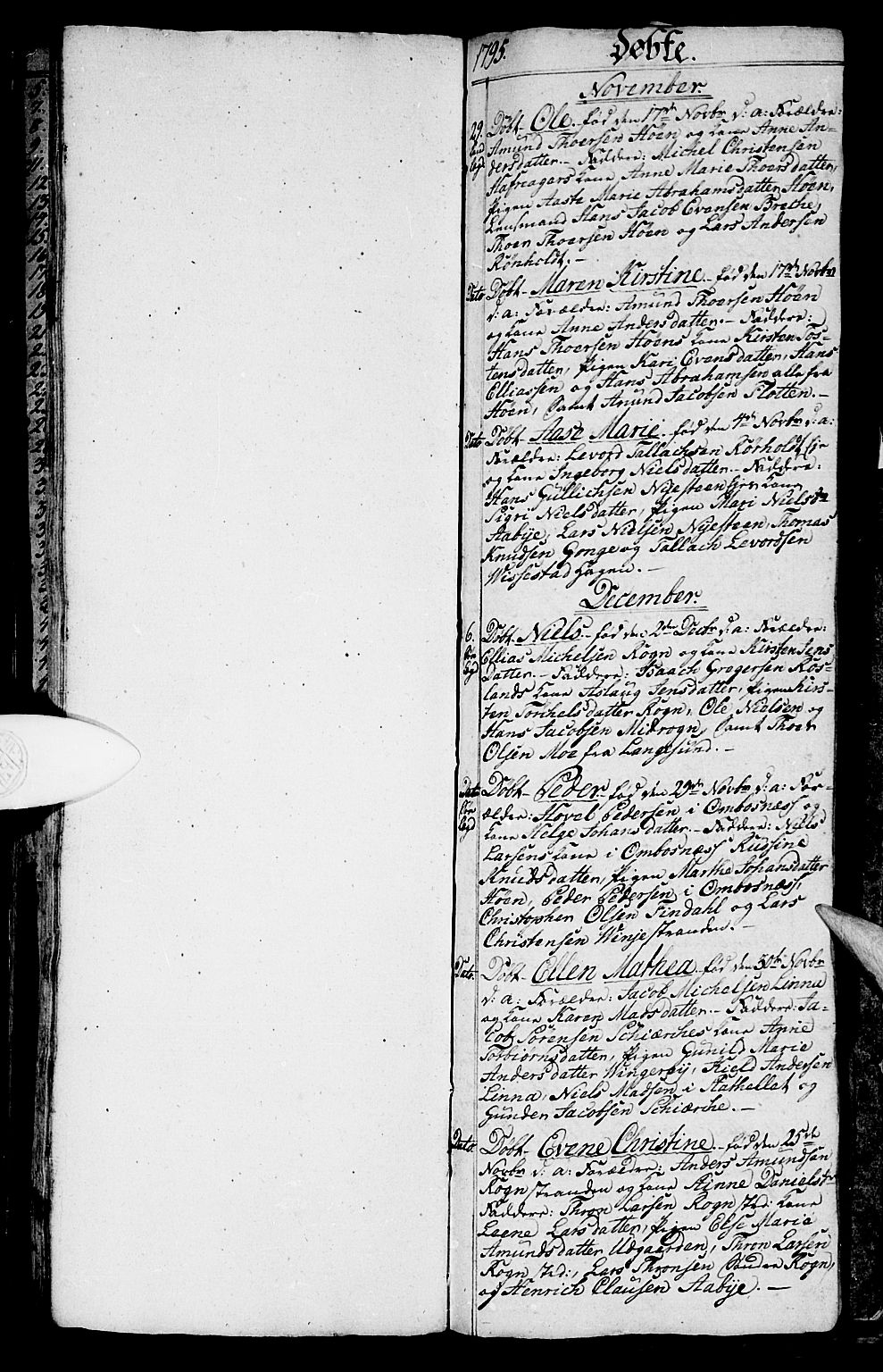 Bamble kirkebøker, SAKO/A-253/G/Ga/L0002: Parish register (copy) no. I 2, 1794-1800