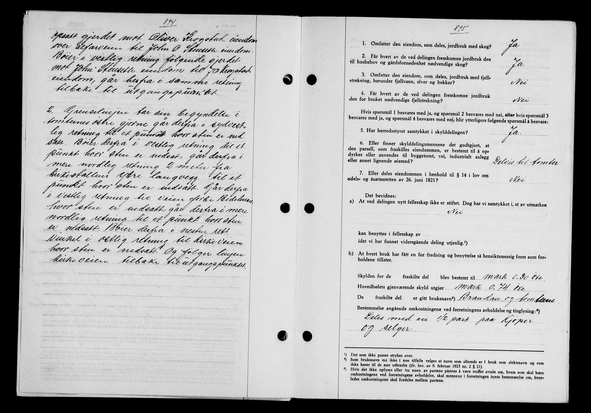 Gauldal sorenskriveri, SAT/A-0014/1/2/2C/L0048: Mortgage book no. 51-52, 1937-1938, p. 894, Diary no: : 1589/1937