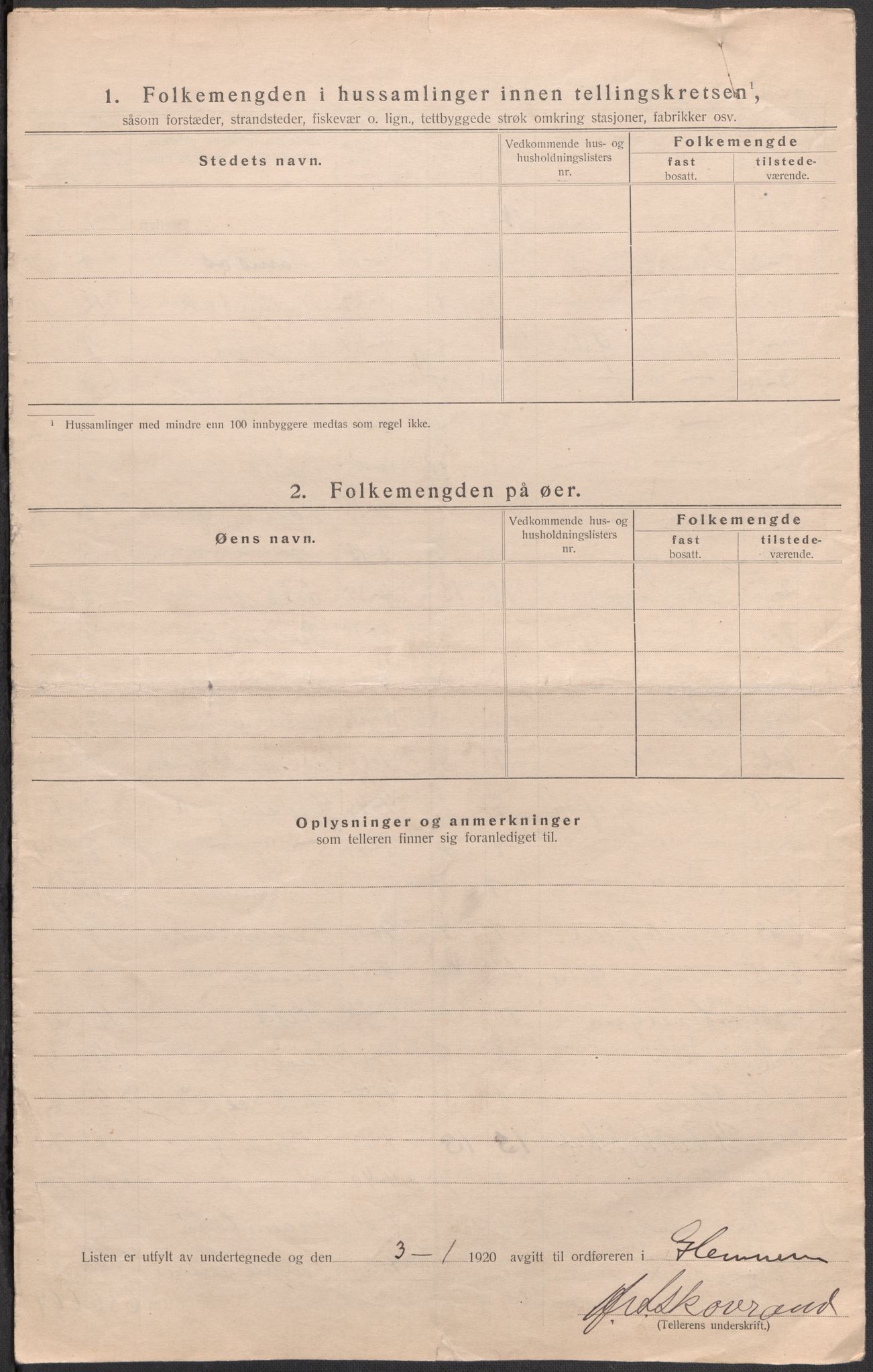 SAO, 1920 census for Glemmen, 1920, p. 39