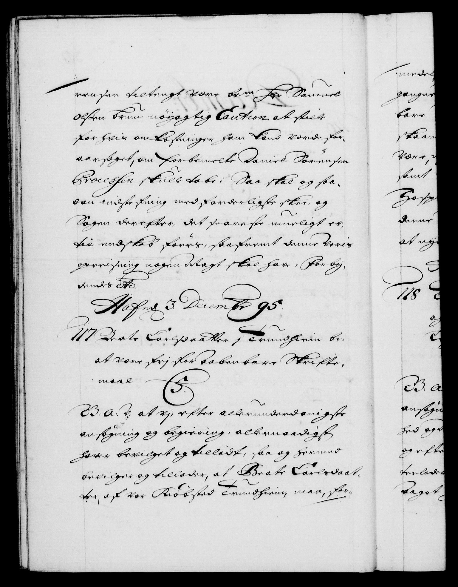 Danske Kanselli 1572-1799, AV/RA-EA-3023/F/Fc/Fca/Fcaa/L0016: Norske registre (mikrofilm), 1692-1697, p. 301b