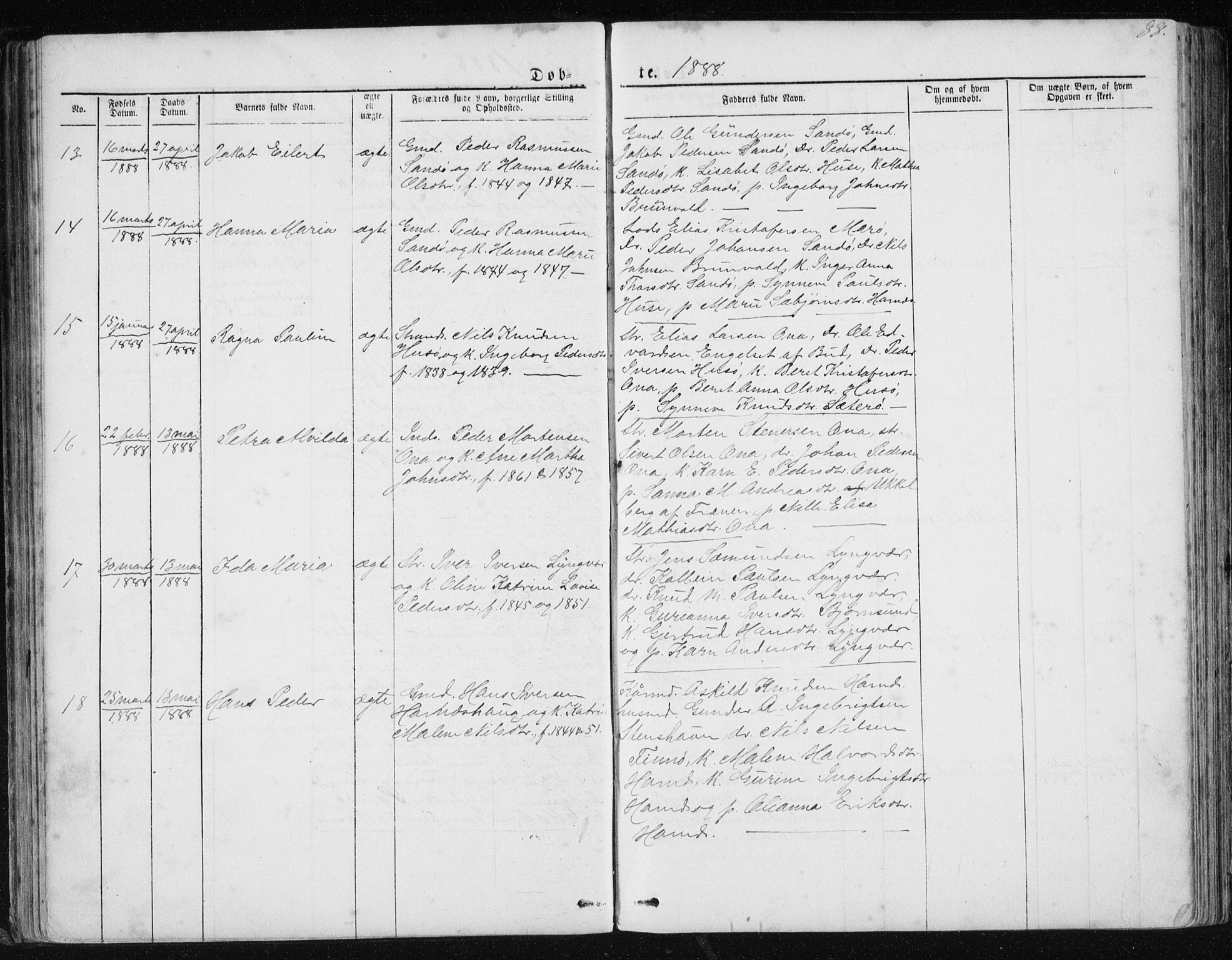 Ministerialprotokoller, klokkerbøker og fødselsregistre - Møre og Romsdal, AV/SAT-A-1454/561/L0732: Parish register (copy) no. 561C02, 1867-1900, p. 88