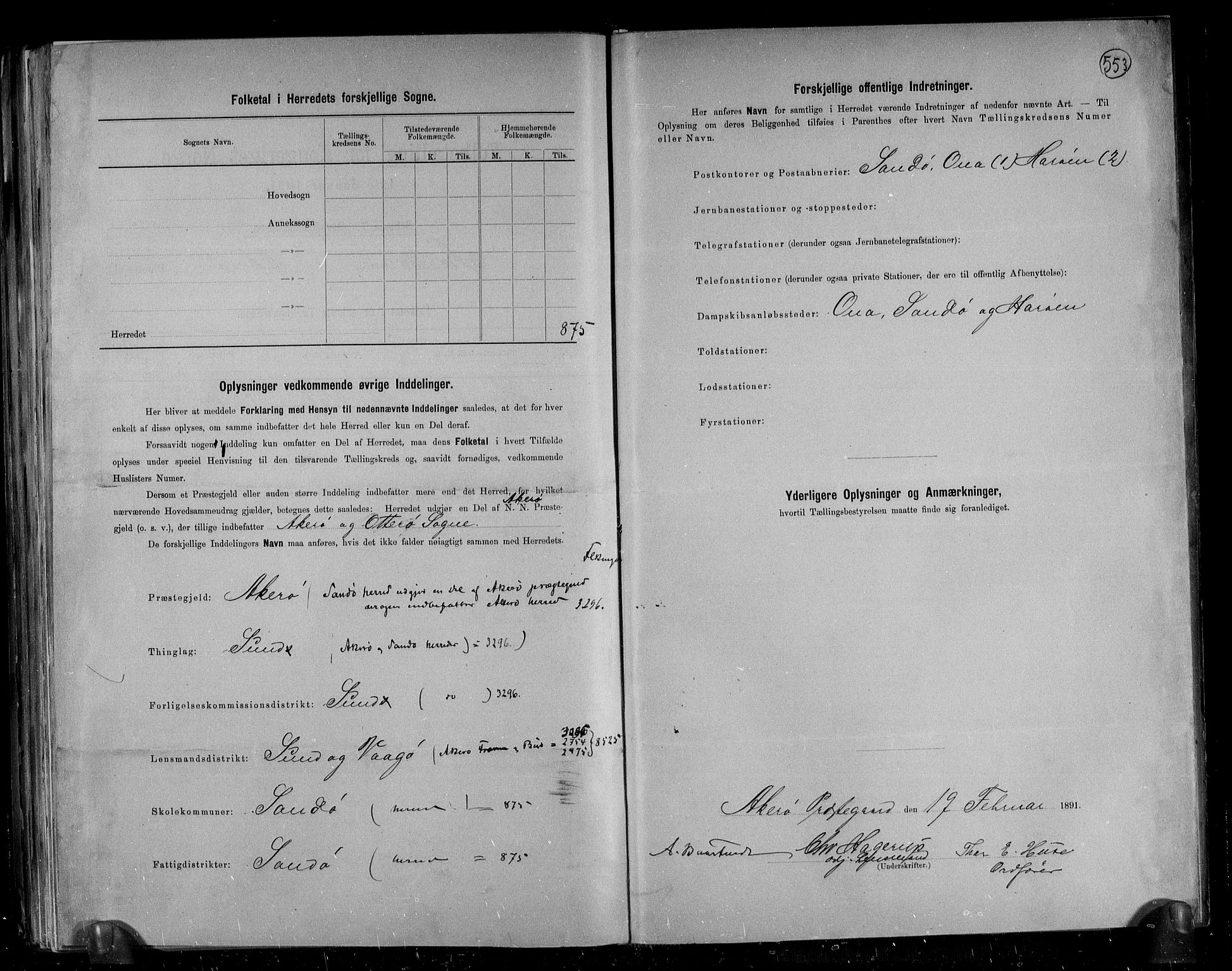 RA, 1891 census for 1546 Sandøy, 1891, p. 4