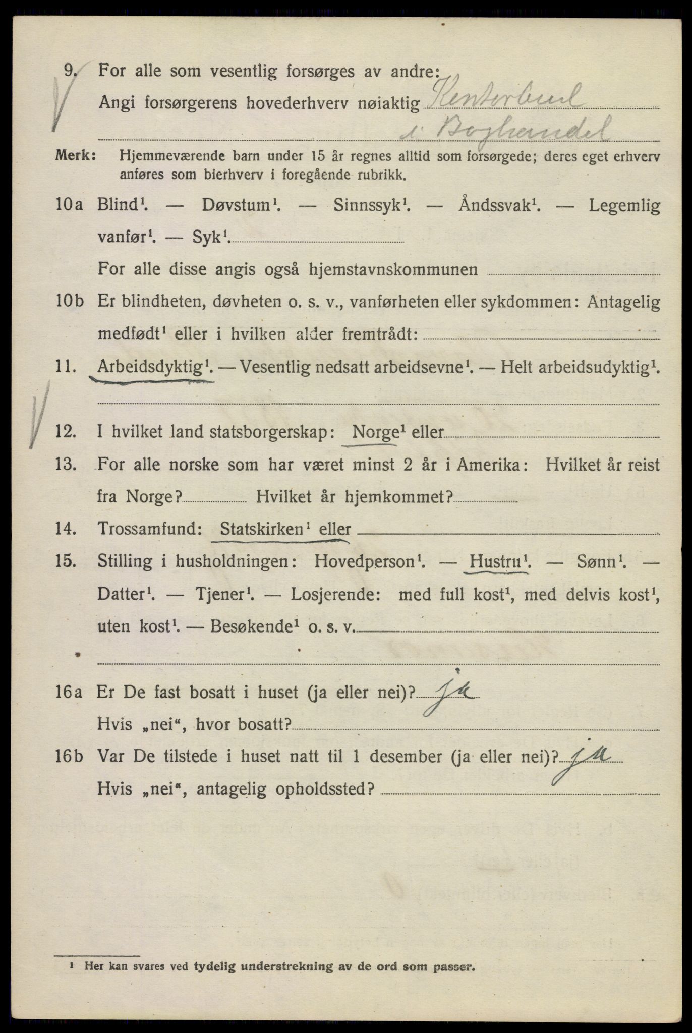 SAO, 1920 census for Kristiania, 1920, p. 570018