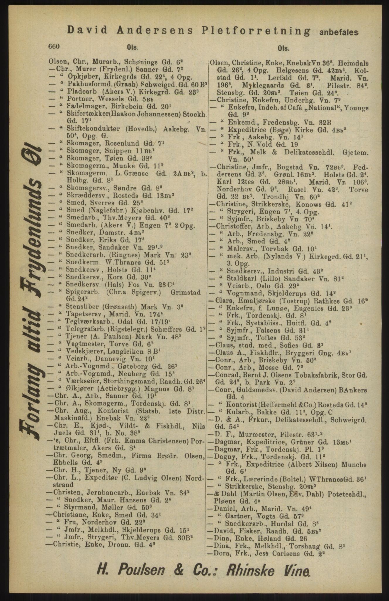 Kristiania/Oslo adressebok, PUBL/-, 1904, p. 660