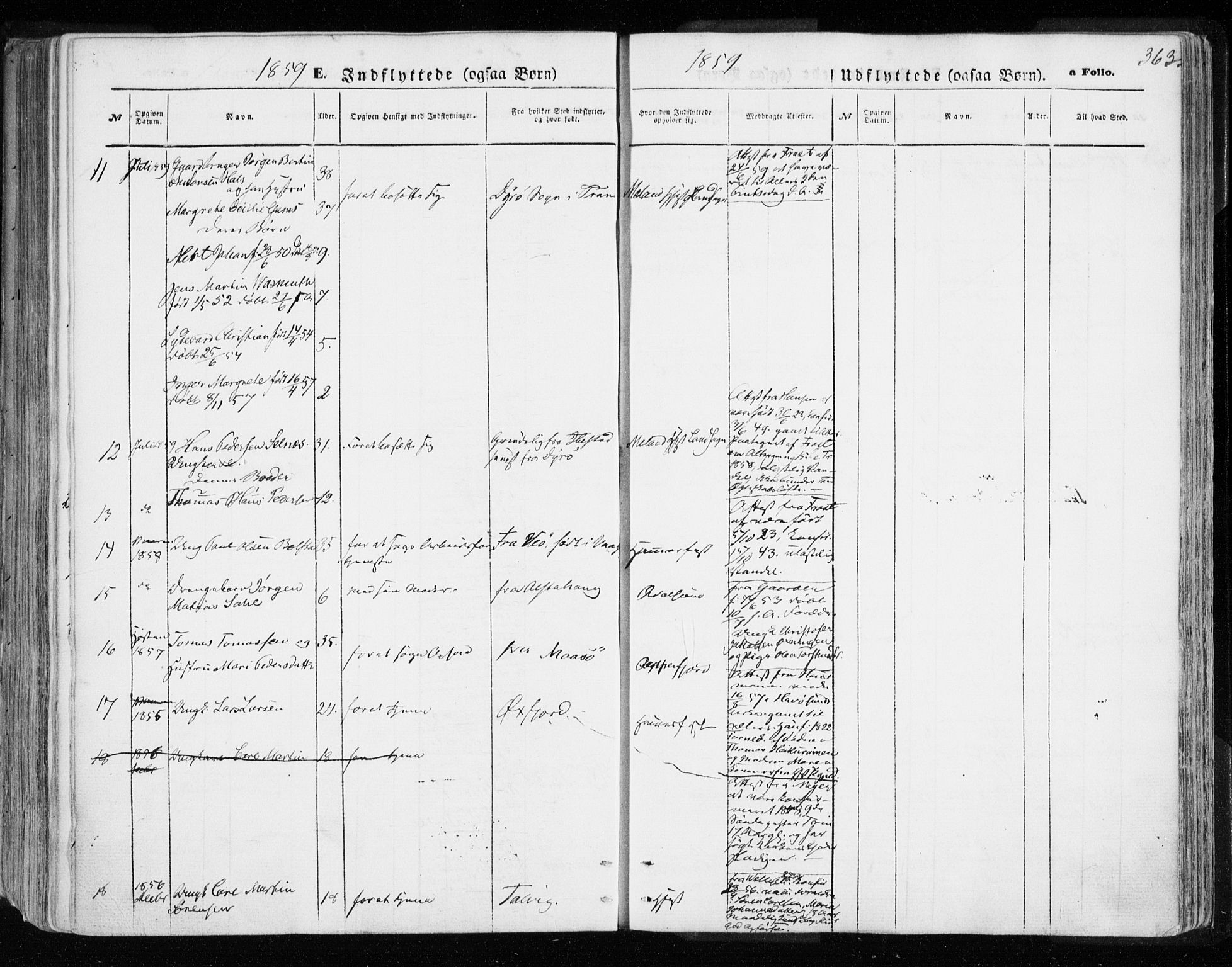 Hammerfest sokneprestkontor, AV/SATØ-S-1347/H/Ha/L0005.kirke: Parish register (official) no. 5, 1857-1869, p. 363