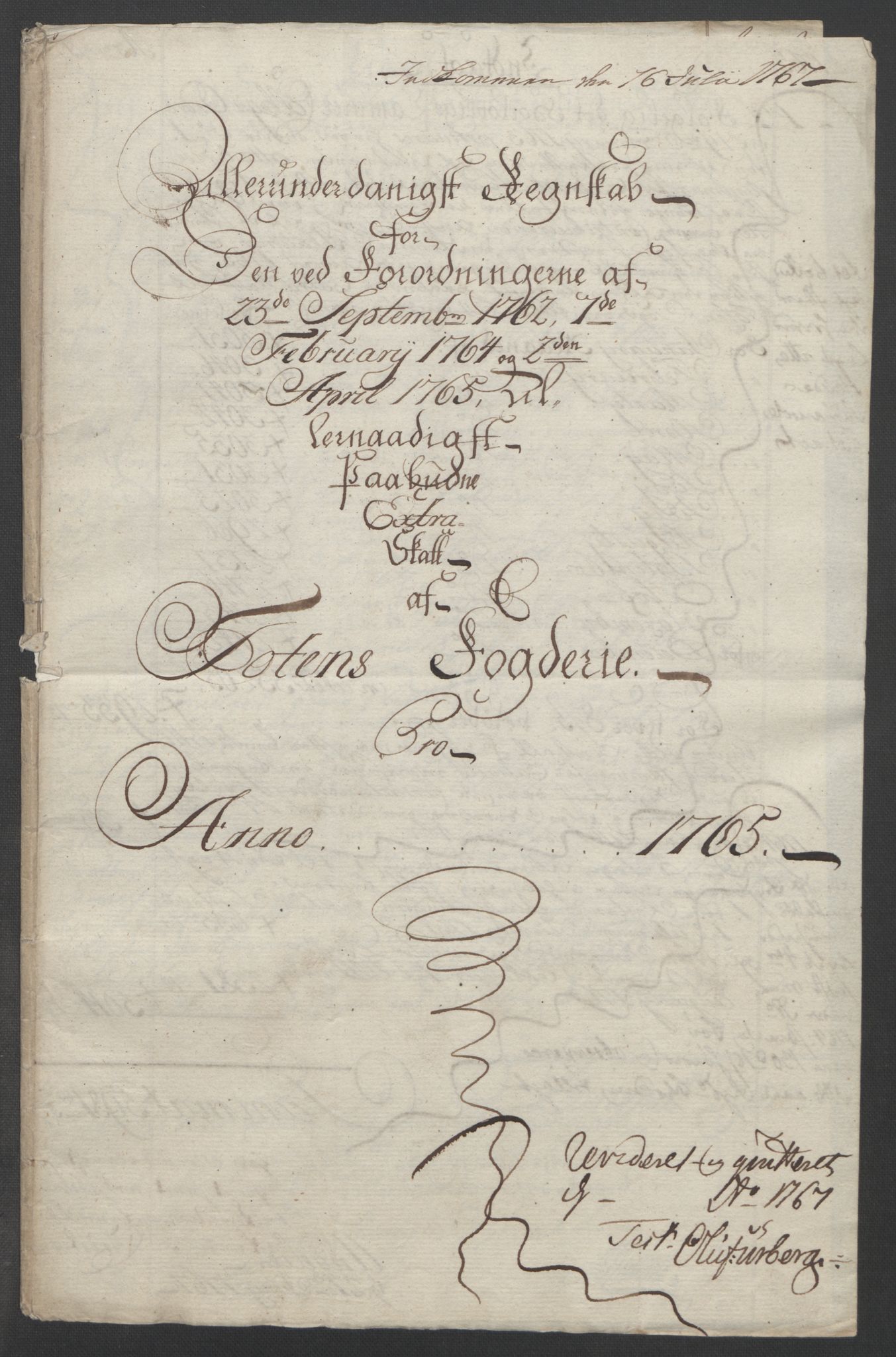 Rentekammeret inntil 1814, Reviderte regnskaper, Fogderegnskap, RA/EA-4092/R19/L1399: Fogderegnskap Toten, Hadeland og Vardal, 1762-1783, p. 86