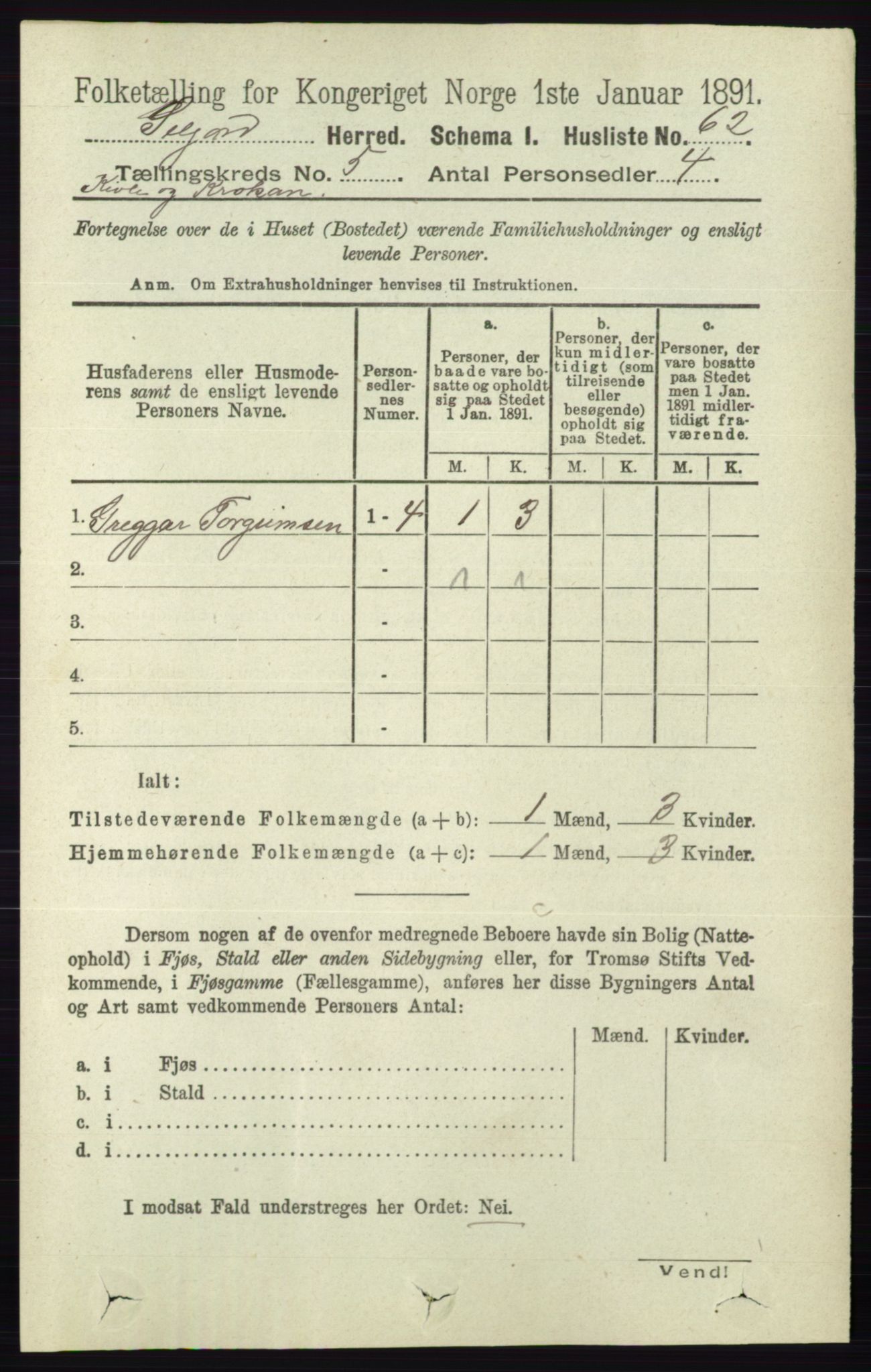 RA, 1891 census for 0828 Seljord, 1891, p. 1797