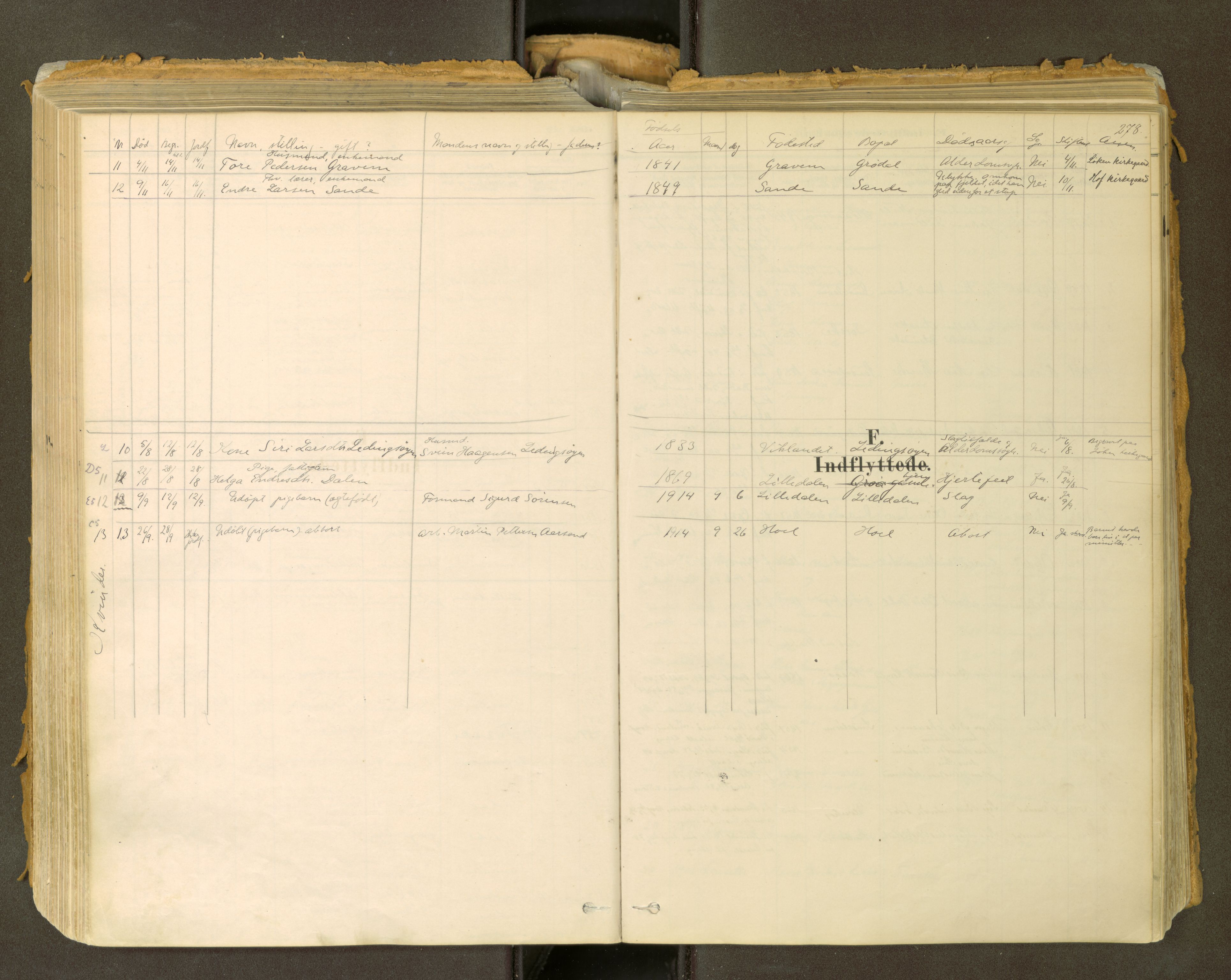 Sunndal sokneprestkontor, AV/SAT-A-1085/1/I/I1/I1a: Parish register (official) no. 2, 1877-1914, p. 278
