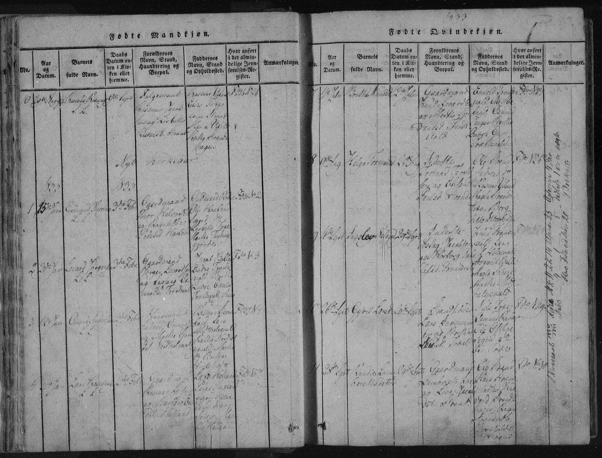 Vikedal sokneprestkontor, AV/SAST-A-101840/01/IV: Parish register (official) no. A 4, 1816-1850, p. 29